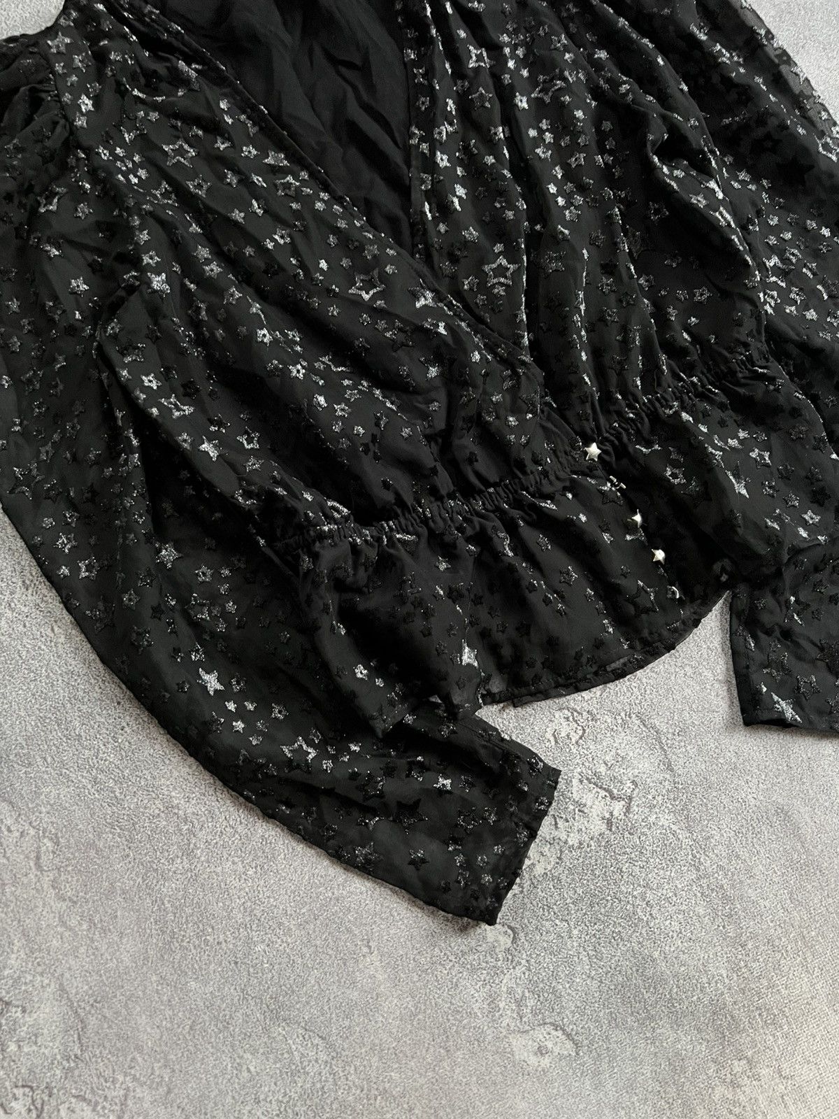 The Kooples The Kooples Blouse Top Stars Print Black Romantic Size 2 Size XS / US 0-2 / IT 36-38 - 3 Thumbnail