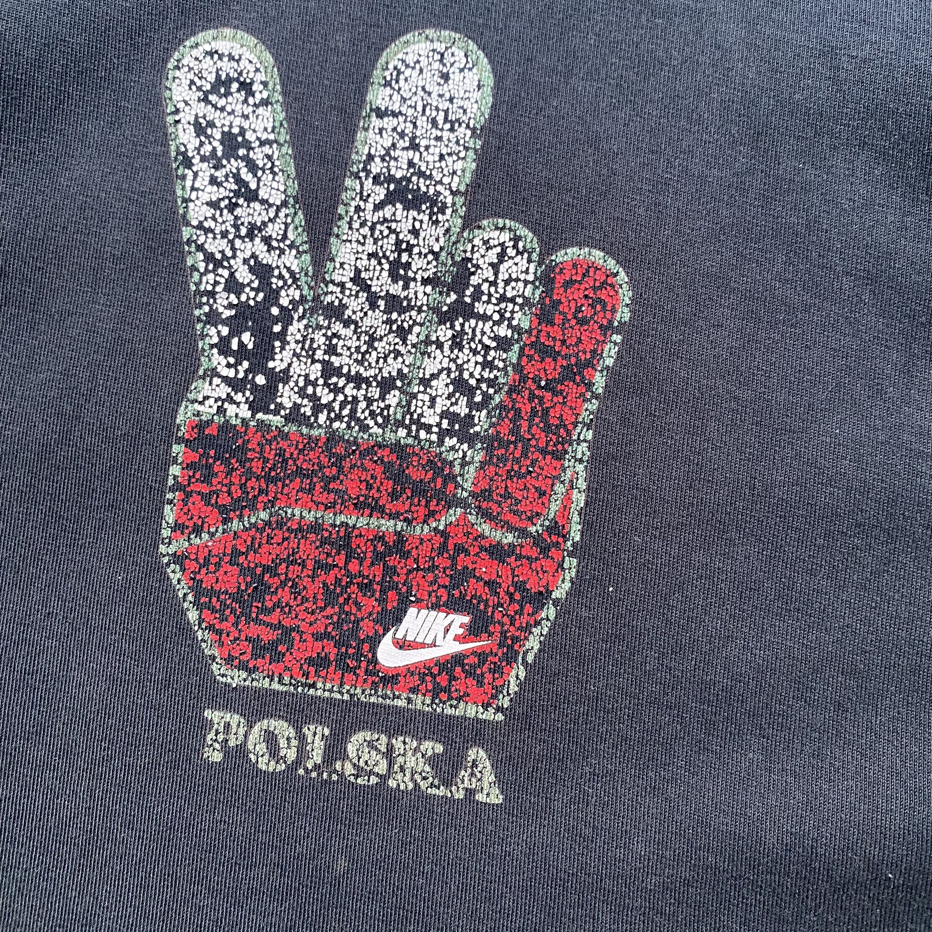 Nike ⚽️ Vintage 00s Faded Nike Poland logo Tee Distressed logo Size US XS / EU 42 / 0 - 5 Thumbnail