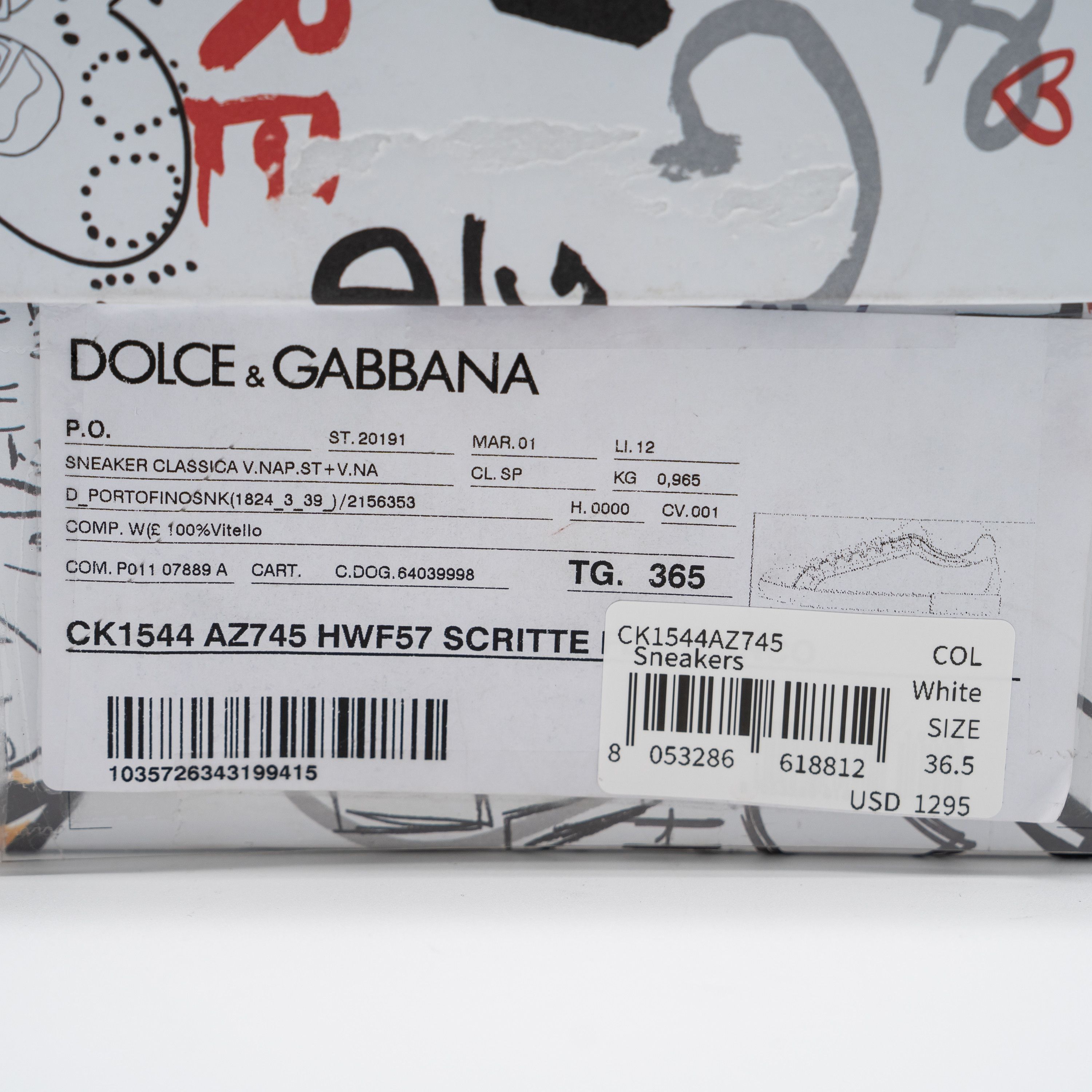 Dolce & Gabbana Dolce & Gabbana Portofino Heart Sneakers Crystals Red Melt Size US 6.5 / IT 36.5 - 14 Thumbnail