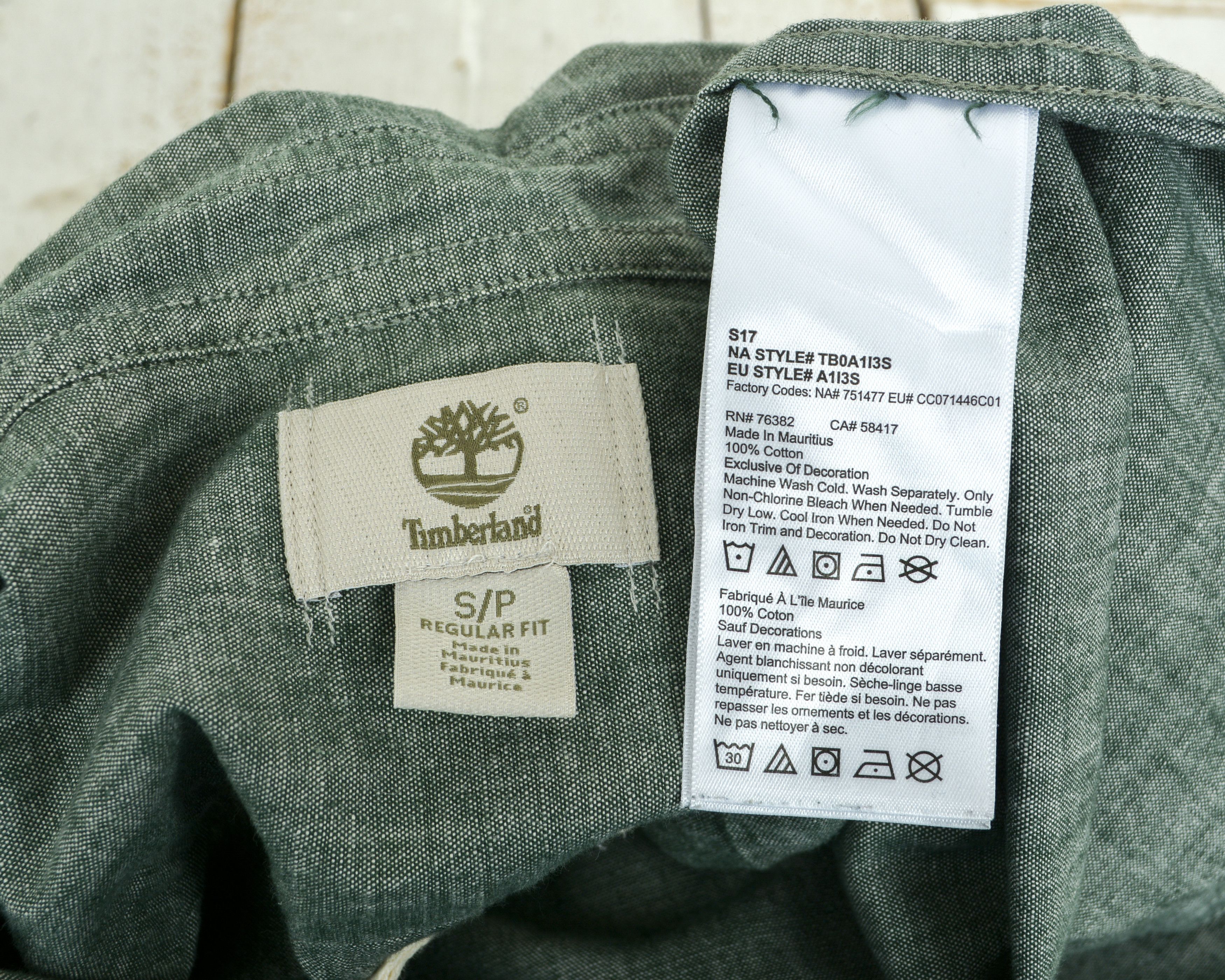 Timberland TIMBERLAND S Casual Shirt Long Sleeved Cotton Button Formal Size US S / EU 44-46 / 1 - 6 Thumbnail