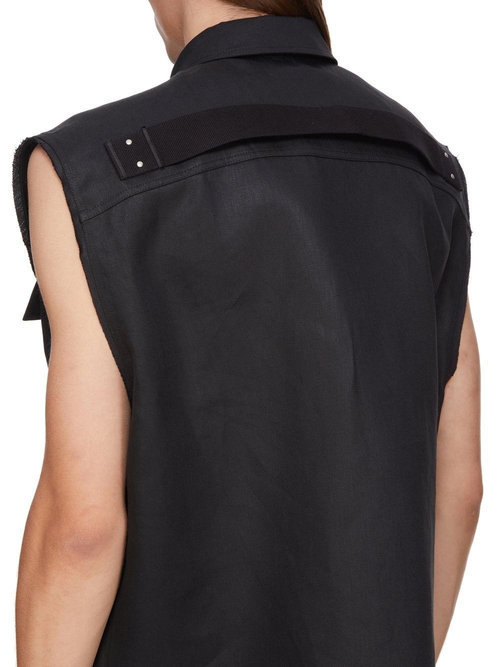 Rick Owens o1la1rc1a0325 Jumbo SL Outer Shirt in Black Size US XL / EU 56 / 4 - 7 Thumbnail