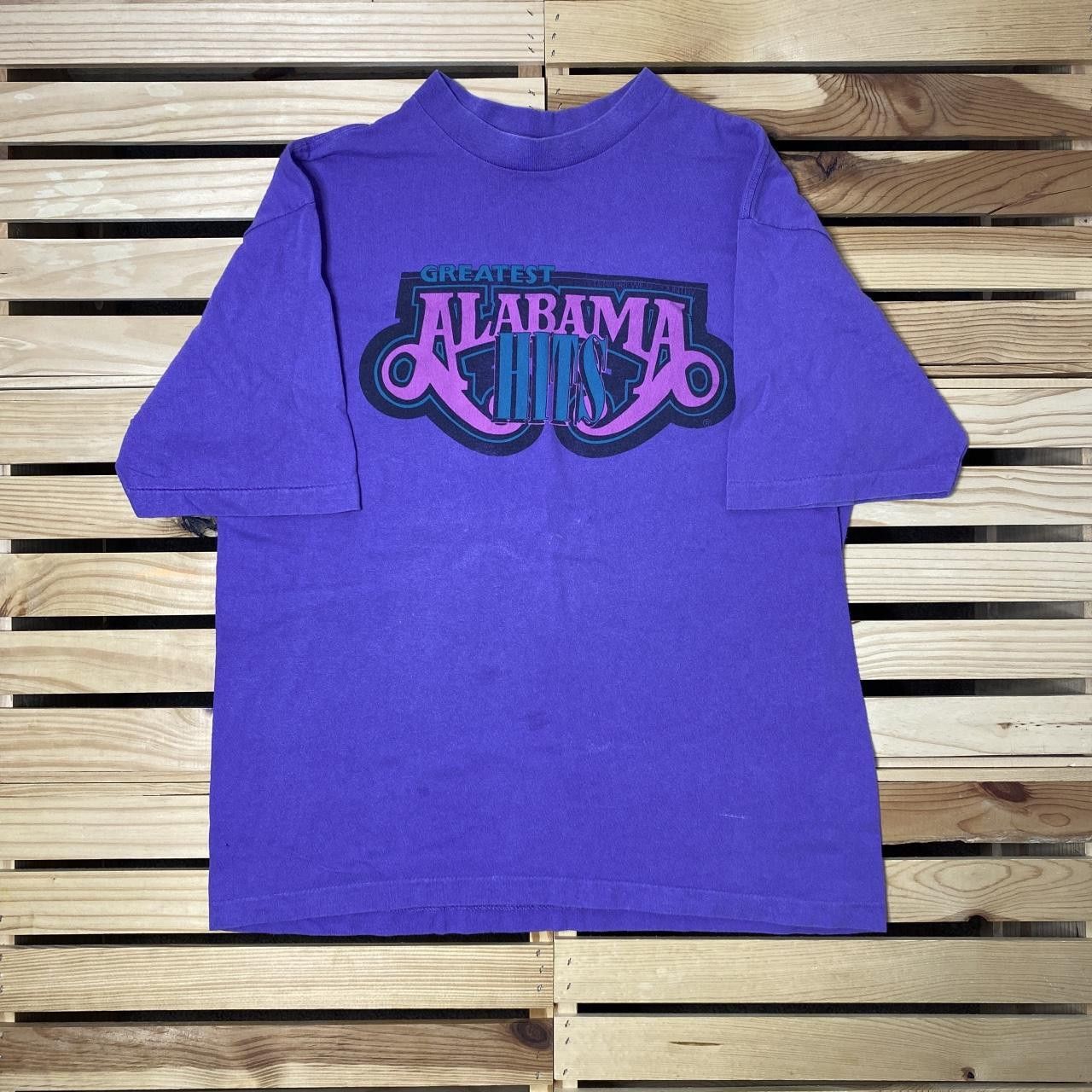 Other Vintage Alabama Greatest Hits Purple Band Tee Size Large Size US L / EU 52-54 / 3 - 1 Thumbnail