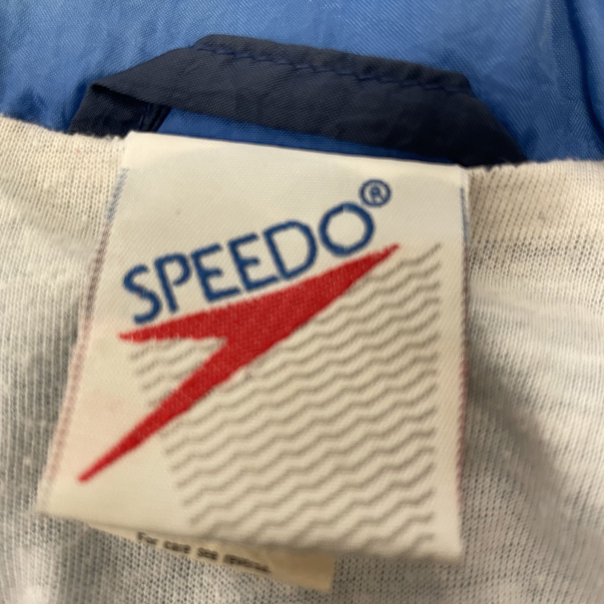Speedo Vtg Speedo Blue GEOMETRIC Nylon COLORBLOCK Track Jacket Size US M / EU 48-50 / 2 - 3 Thumbnail