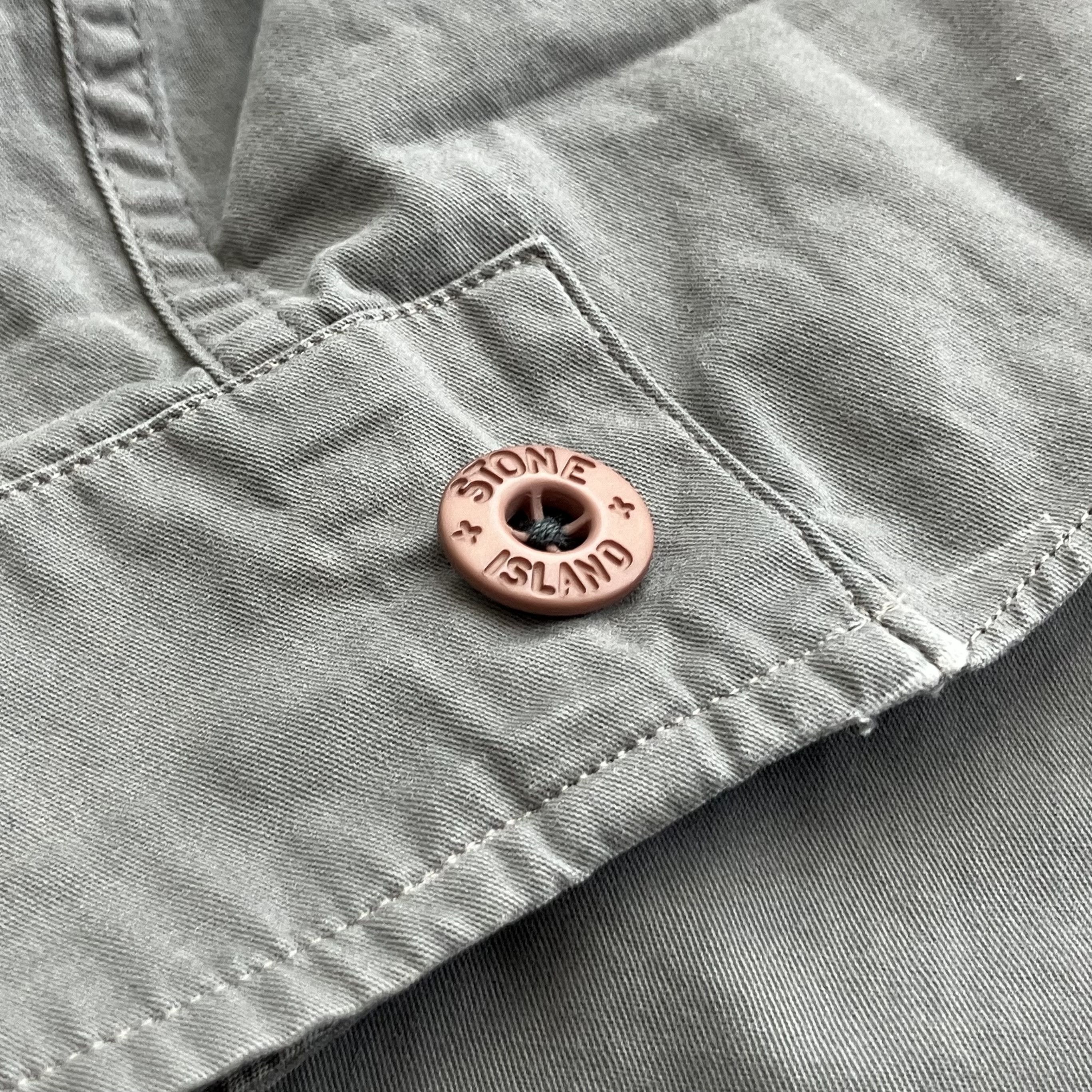 Stone Island Stone Island Vintage Zip Pocket Button Down LS Shirt L Gray Size US L / EU 52-54 / 3 - 5 Thumbnail
