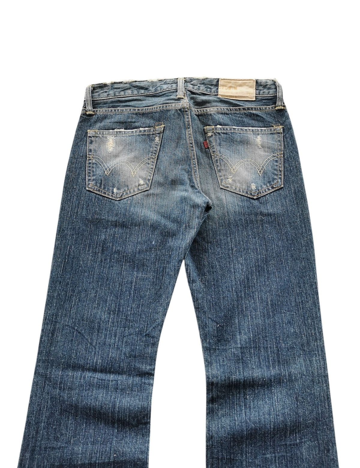Edwin Edwin Flared Distressed Japan Jeans Vibe Kapital Denim Jeans Size US 30 / EU 46 - 7 Thumbnail