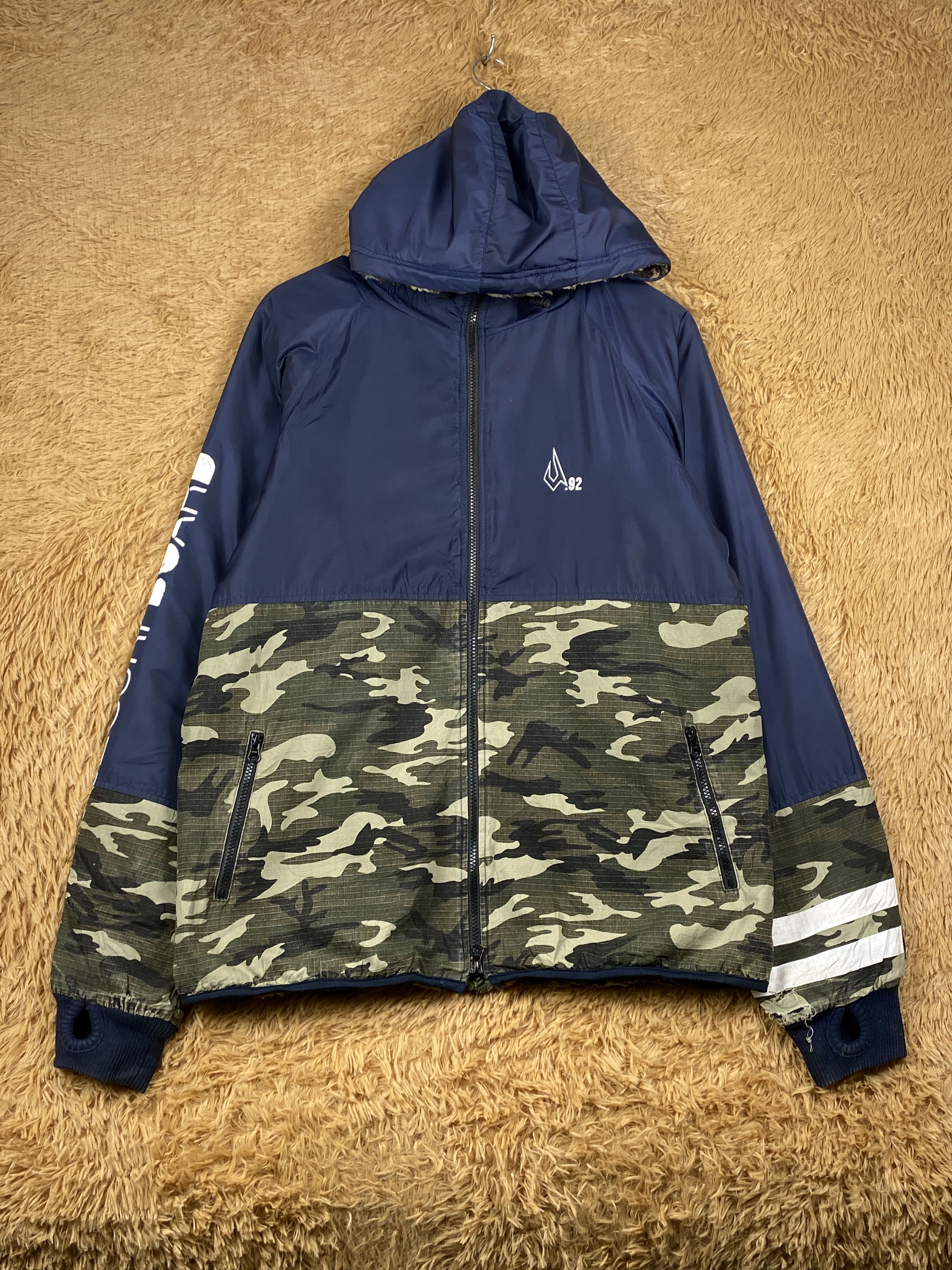 Japanese Brand Vintage Justice Surfboard Jacket Sherpa Lining J1702 Size US M / EU 48-50 / 2 - 1 Thumbnail