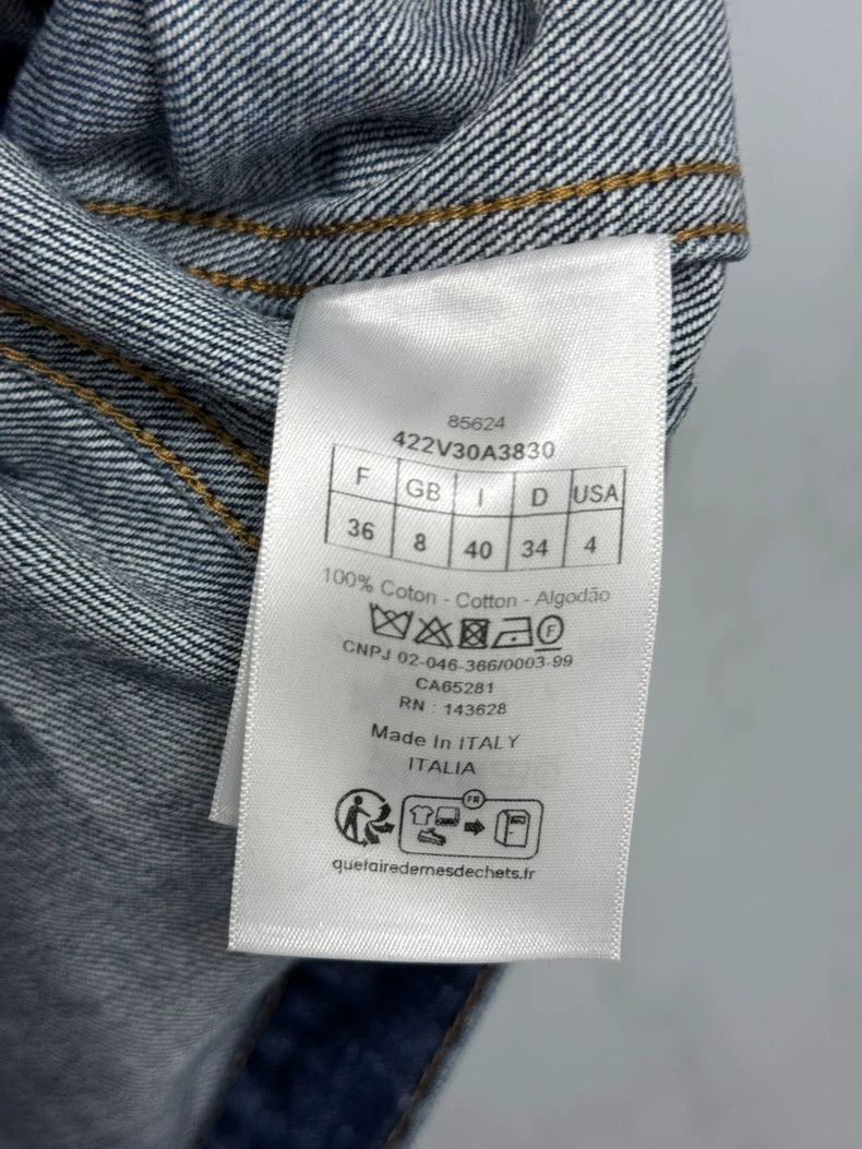 Dior Dior Washed blue bee embroidered denim jacket Size XS / US 0-2 / IT 36-38 - 5 Thumbnail