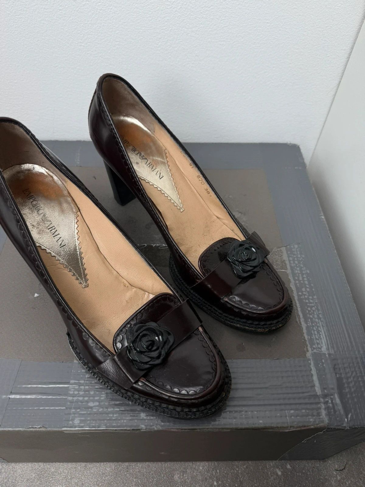 Emporio Armani Emporio Armani heels vintage luxury old money 2000s Size US 8.5 / IT 38.5 - 4 Thumbnail
