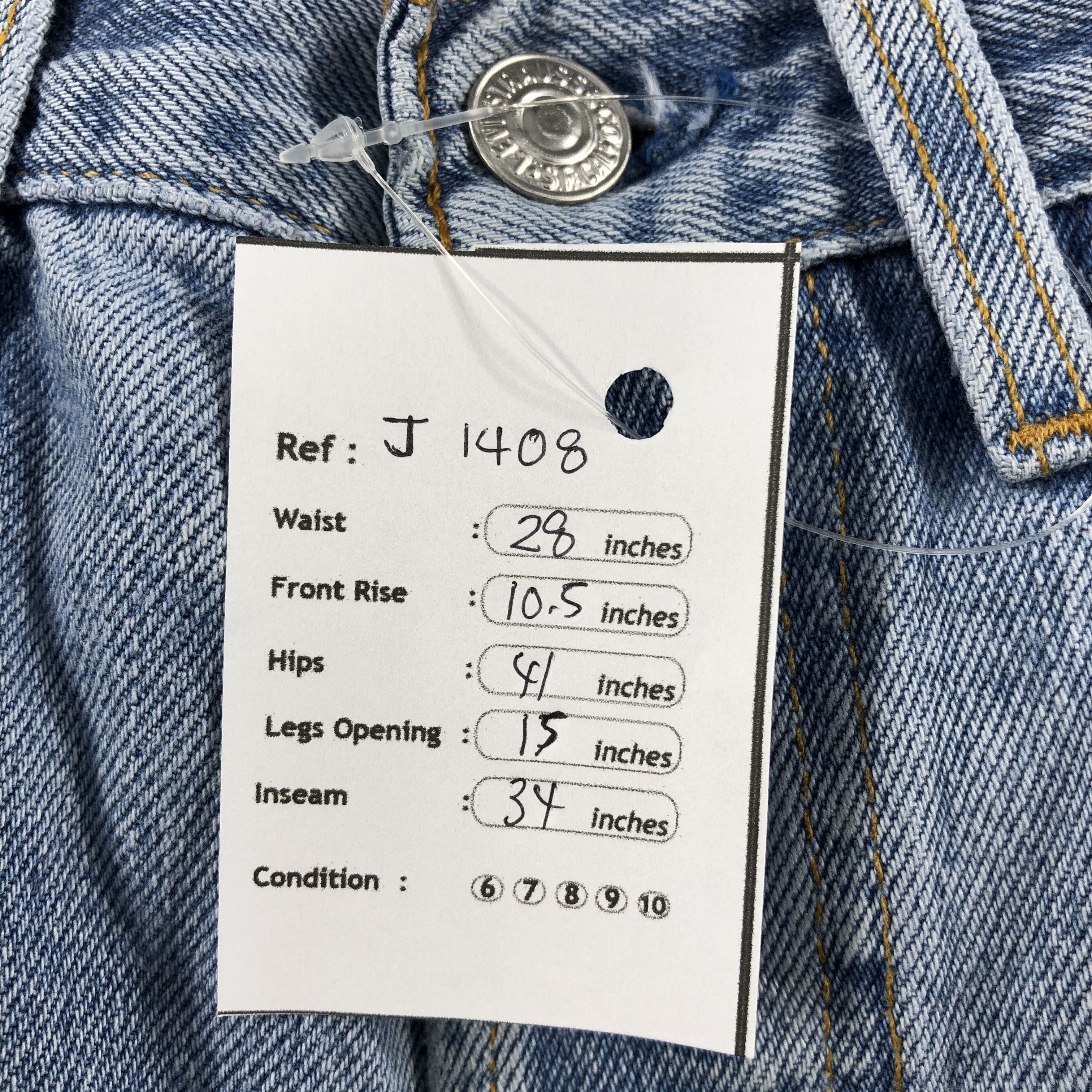 Levi's Vintage 90s Distress Levis 501 Jeans-J1408 Size US 28 / EU 44 - 14 Thumbnail