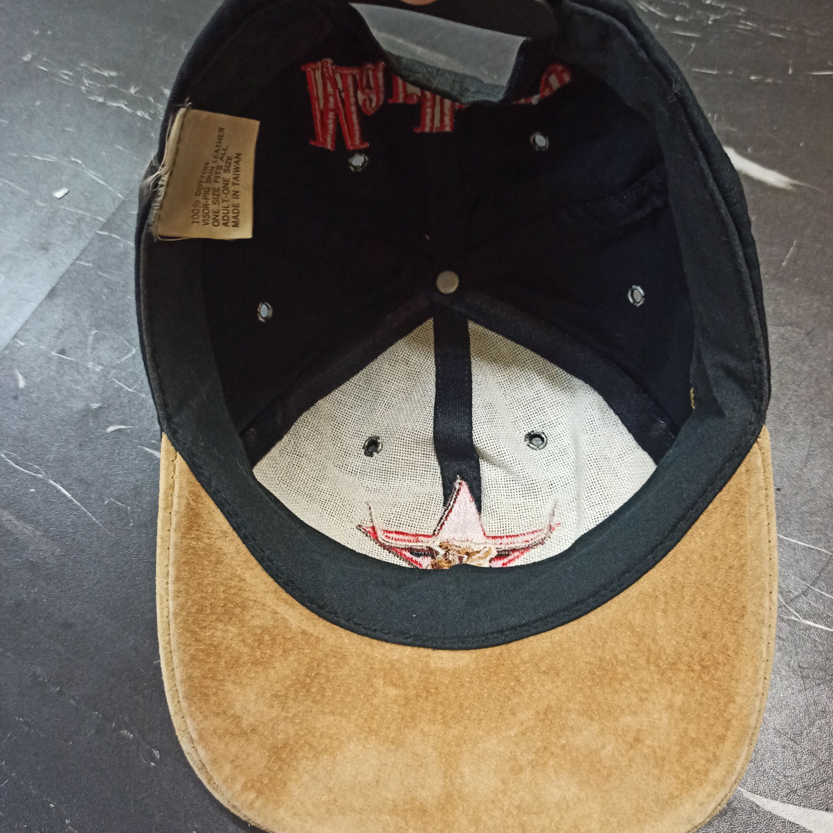 Marlboro Vintage Asia Marlboro Big Logo Leather Cap Size ONE SIZE - 4 Thumbnail