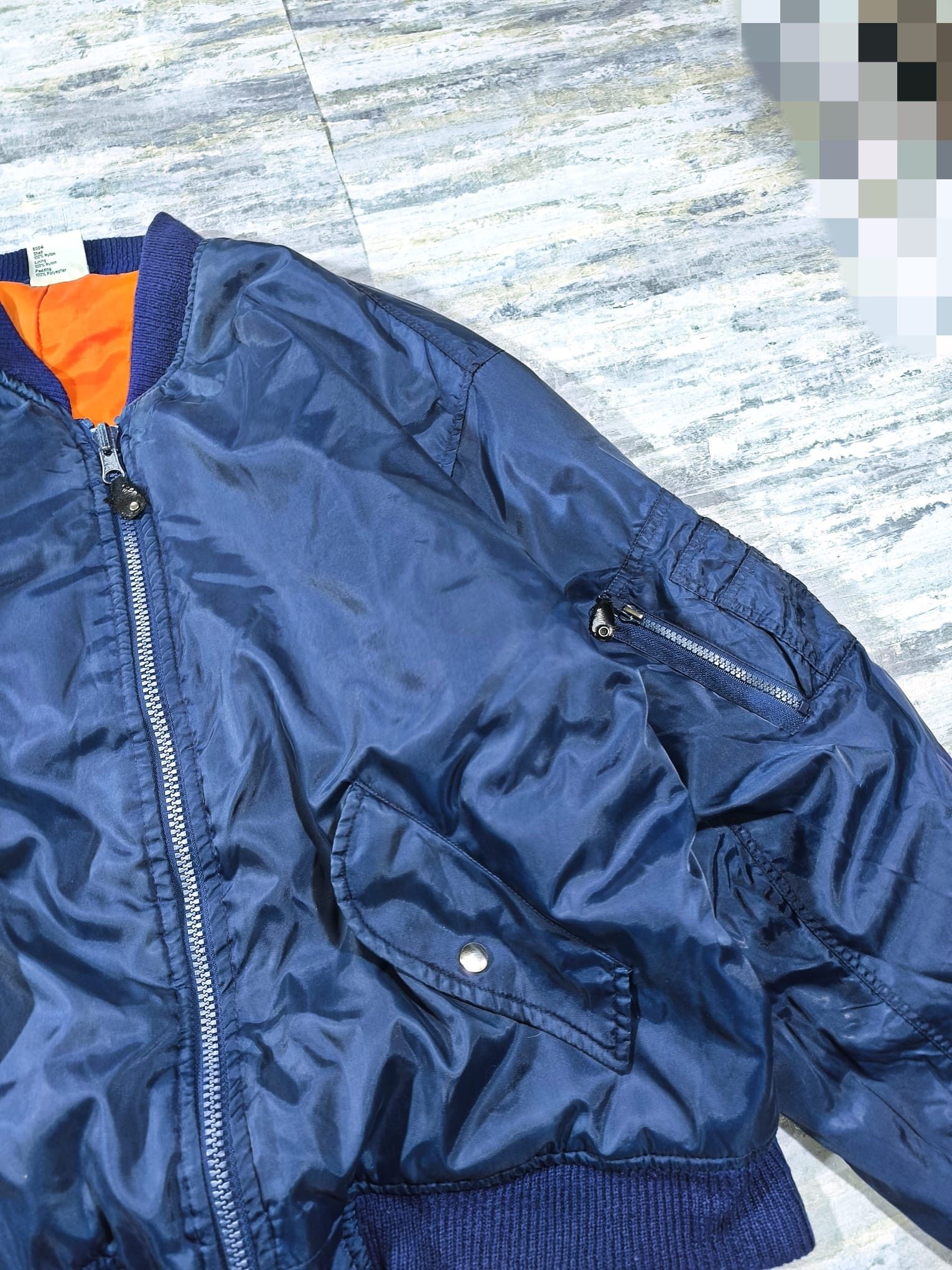 Vintage vintage 90s usa bomber jacket ma-1 flyers oversize Size US XL / EU 56 / 4 - 5 Thumbnail