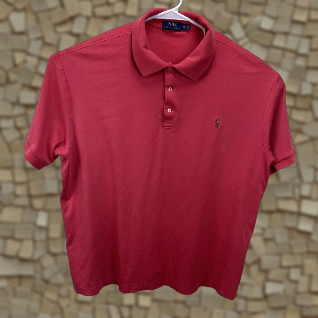 Polo Ralph Lauren Polo Ralph Lauren Shirt Mens 2XB XXL Coral Flesh Pony Polo Preppy Golf Classic Size US XXL / EU 58 / 5 - 1 Thumbnail
