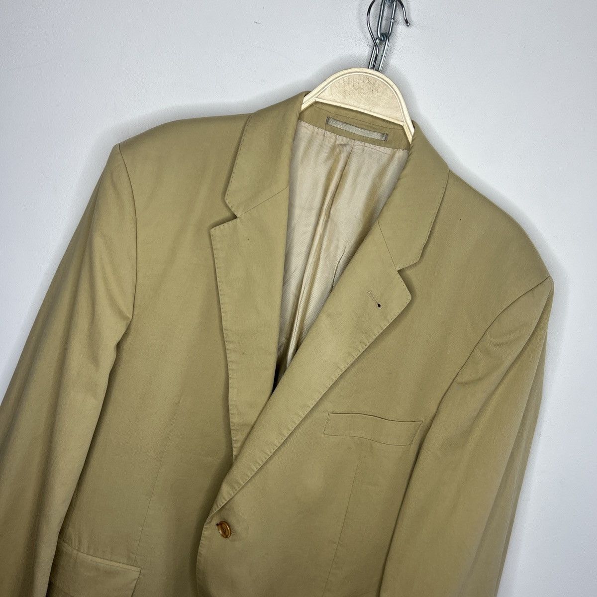 Burberry Vintage Burberry blazer beige jacket coat Size 48R - 4 Thumbnail