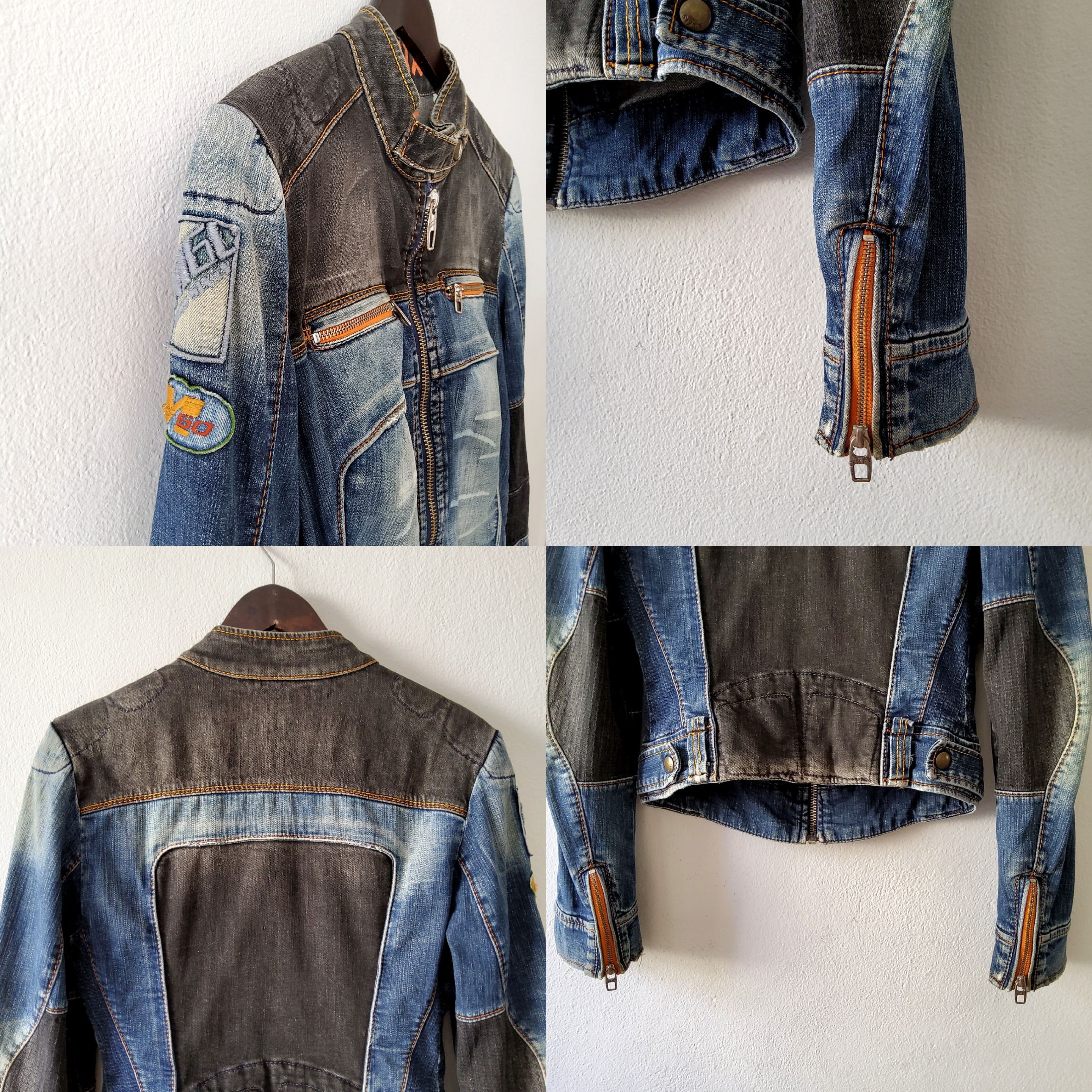 Miss Sixty Miss Sixty rare vintage y2k moto racer biker denim jacket Size M / US 6-8 / IT 42-44 - 7 Thumbnail