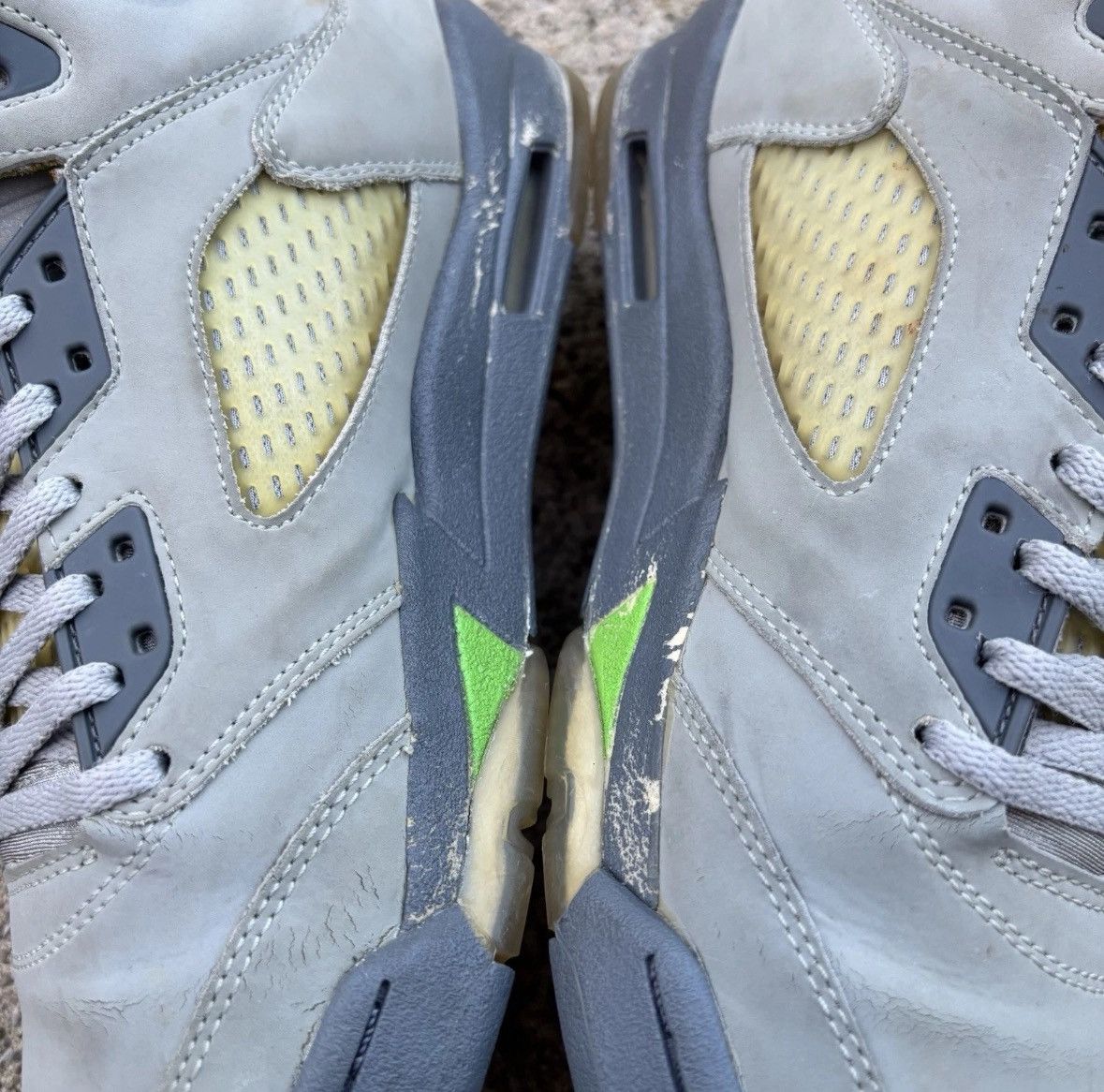 Jordan Brand Size 7-Jordan 5 GS 'Green Bean' 2006 Lightly Worn OG All Size US 7 / EU 40 - 4 Thumbnail