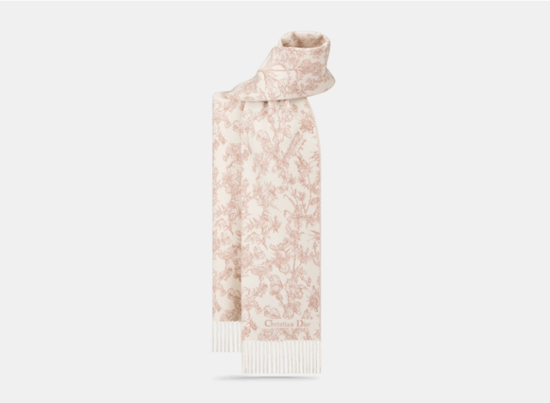 Dior o1w1db11125 51CAR2 Size : OS / Scarf in Beige/White Size ONE SIZE - 2 Thumbnail