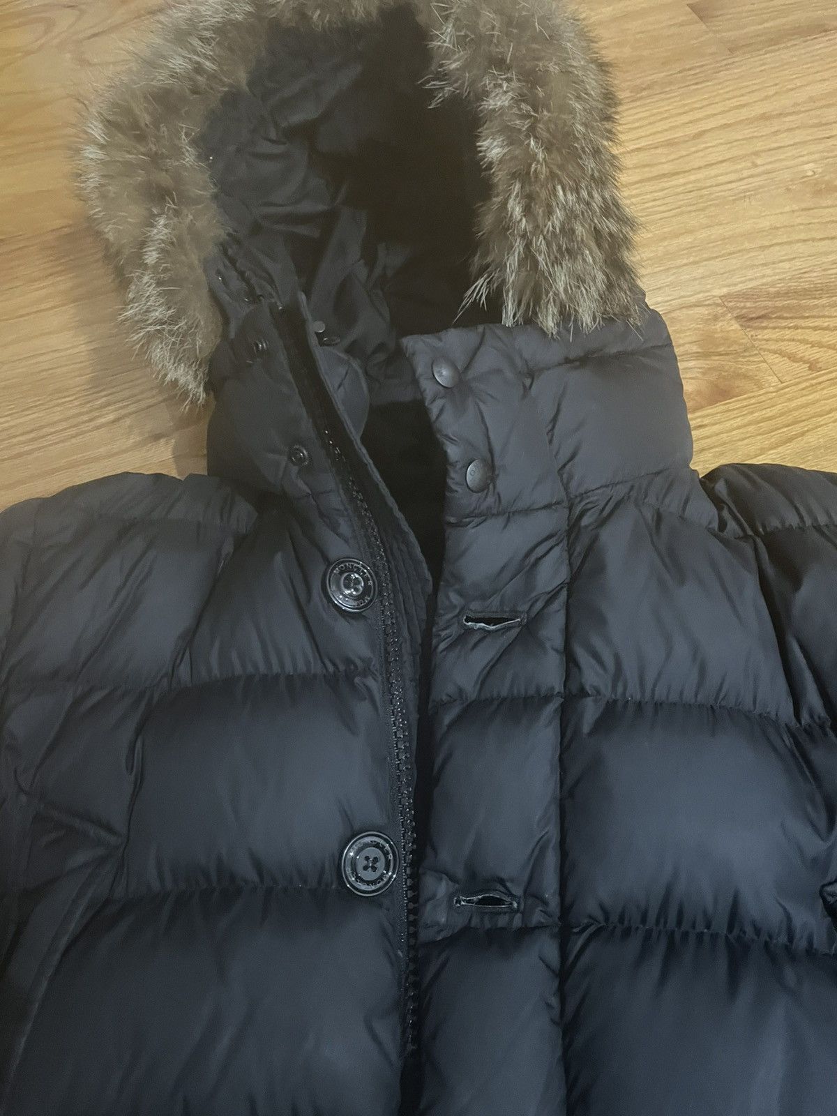 Moncler Clunye Hooded Mid-Length Down Jacket Size US XL / EU 56 / 4 - 5 Thumbnail