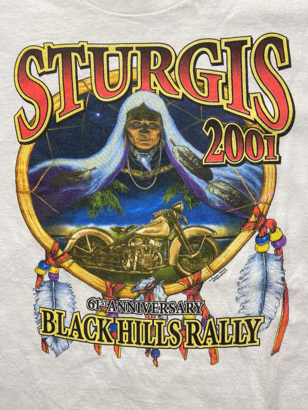 All Sport Vintage 2001 Sturgis motorcycle rally tee Size US XL / EU 56 / 4 - 2 Thumbnail