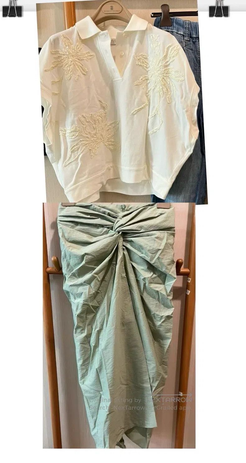 Brunello Cucinelli Brunello Cucinelli Green pleated midi skirt Size 26" / US 2 / IT 38 - 8 Thumbnail