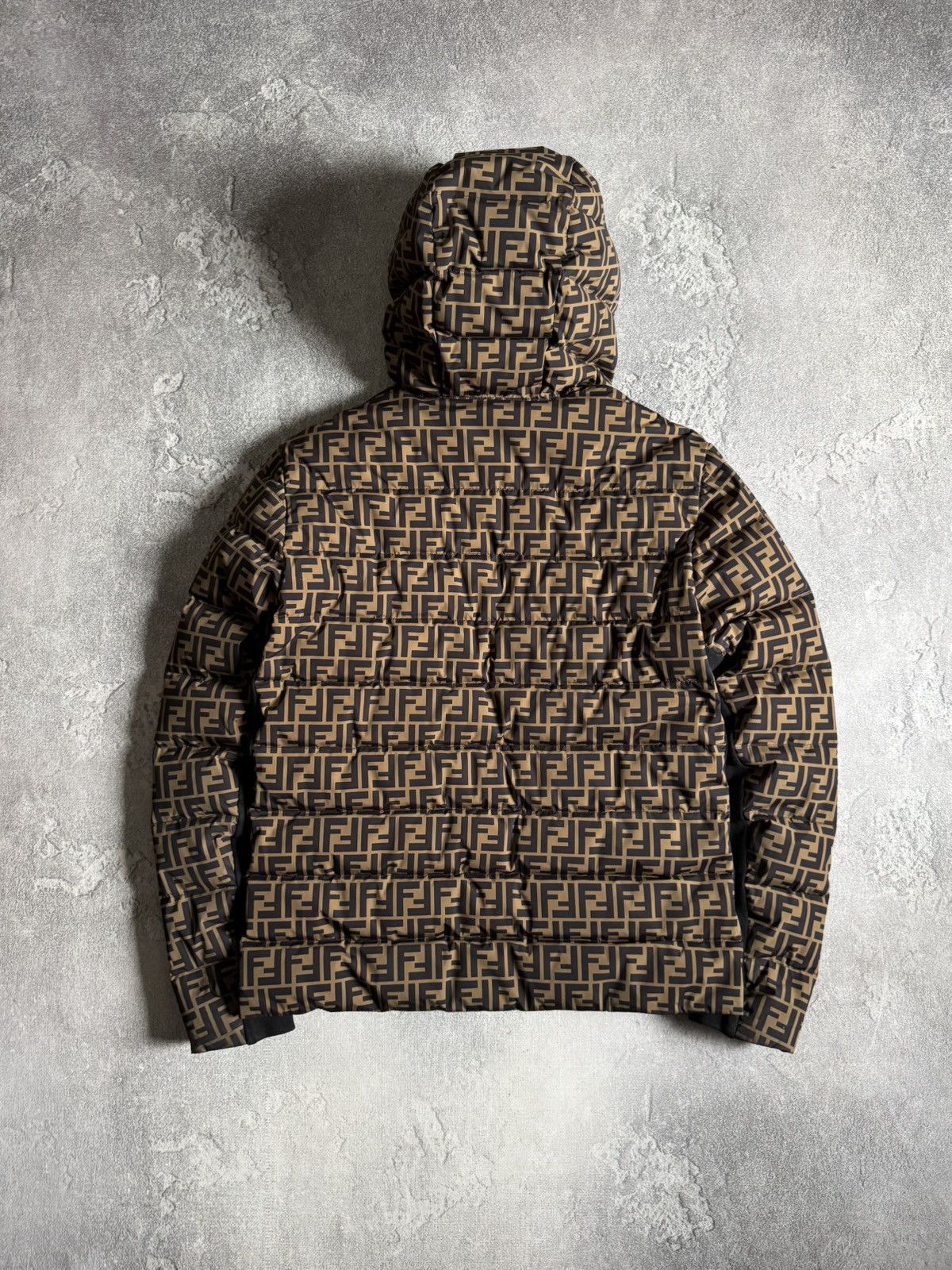 Fendi Fendi FF Zucca Monogram Hooded Down Puffer Jacket Mens IT 50 Size US M / EU 48-50 / 2 - 2 Thumbnail