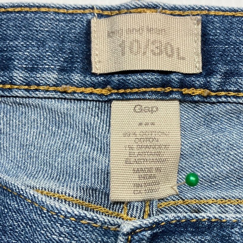 Gap Gap Blue Mid Wash Mid-rise Long & Lean Women Jeans10/30L Size 32" / US 10 / IT 46 - 3 Thumbnail