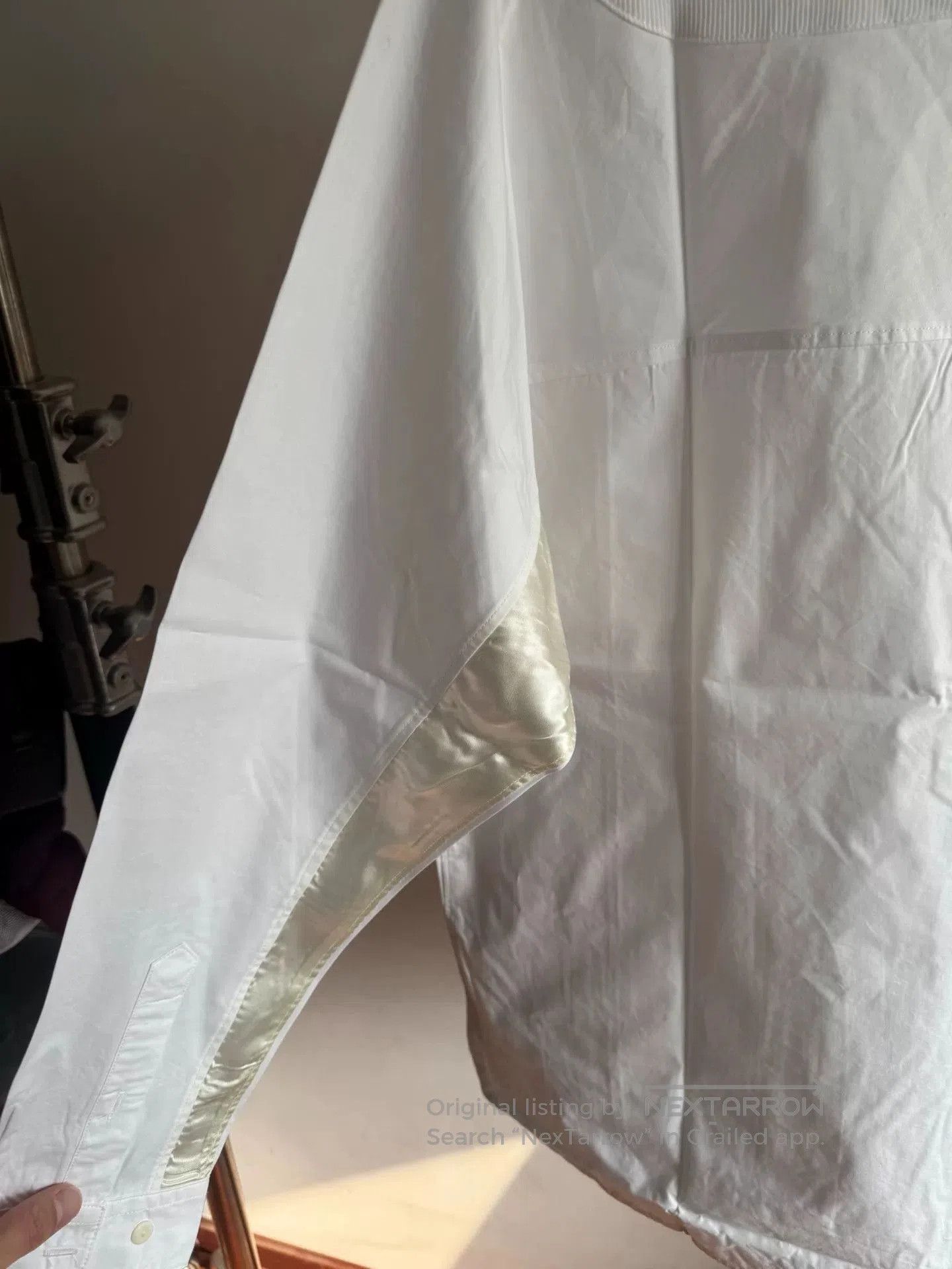John Undercover Johnundercover White Henry Collar Shirt. Size US XL / EU 56 / 4 - 4 Thumbnail