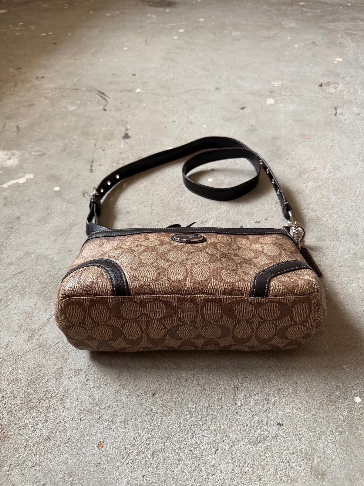 Coach Coach Signature Heritage Crossbody Bag Brown/Black Size ONE SIZE - 9 Thumbnail