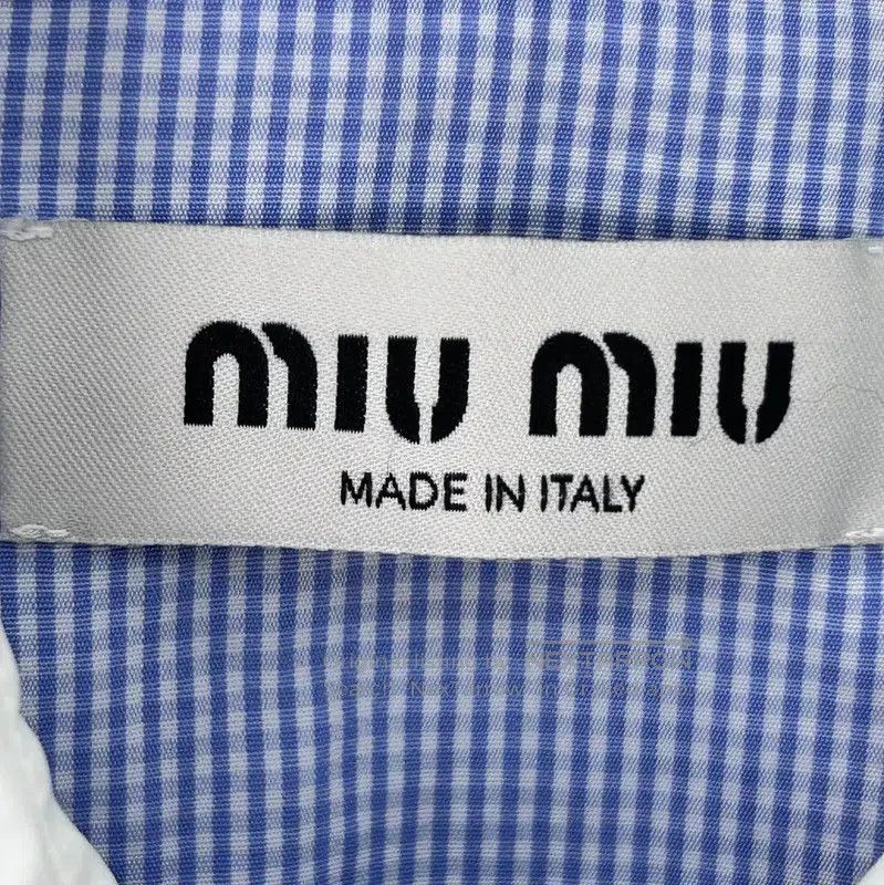Miu Miu Miu Miu Light Blue Cotton Blend Cardigan . Size S / US 4 / IT 40 - 4 Thumbnail