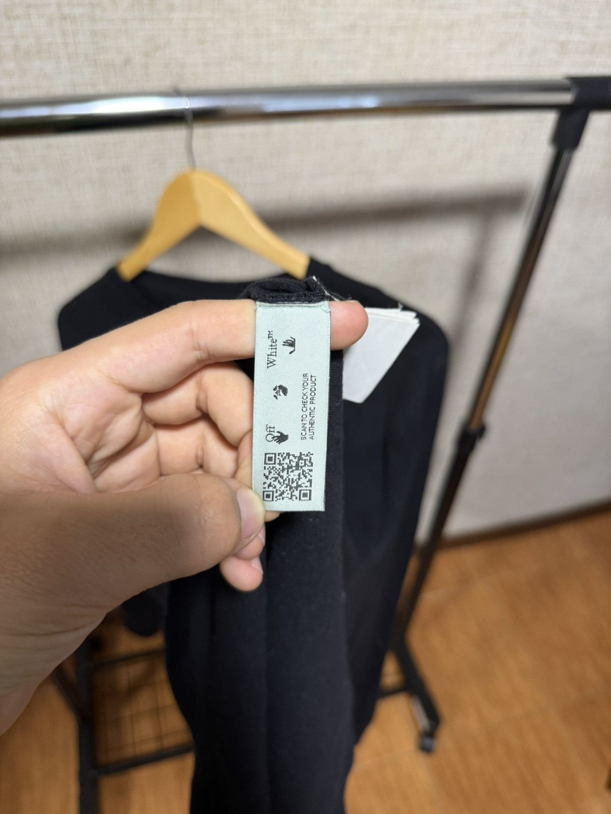 Off-White OFF-WHITE MARKER ARROWS BLACK LONG-SLEEVE Size US M / EU 48-50 / 2 - 6 Thumbnail