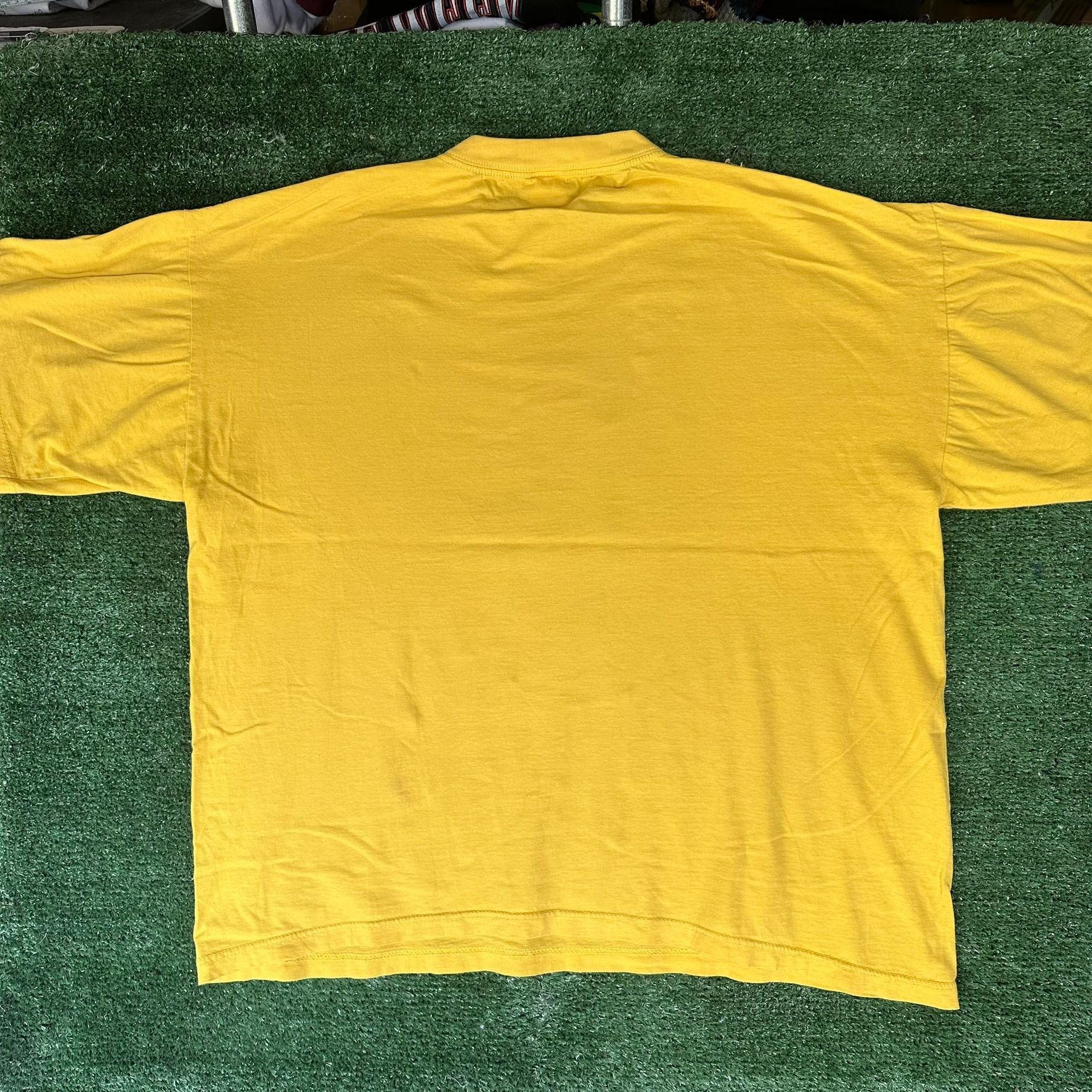 Vintage Vintage 90s Garden of Denmark Flowers T-Shirt Yellow XL Boxy Size US XL / EU 56 / 4 - 4 Thumbnail