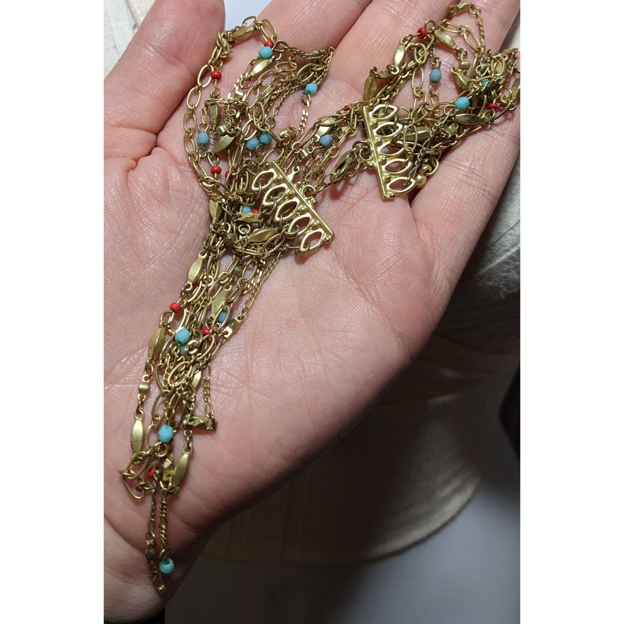 Other Bohemian Multilayer Chain Beaded Necklace Size ONE SIZE - 6 Thumbnail