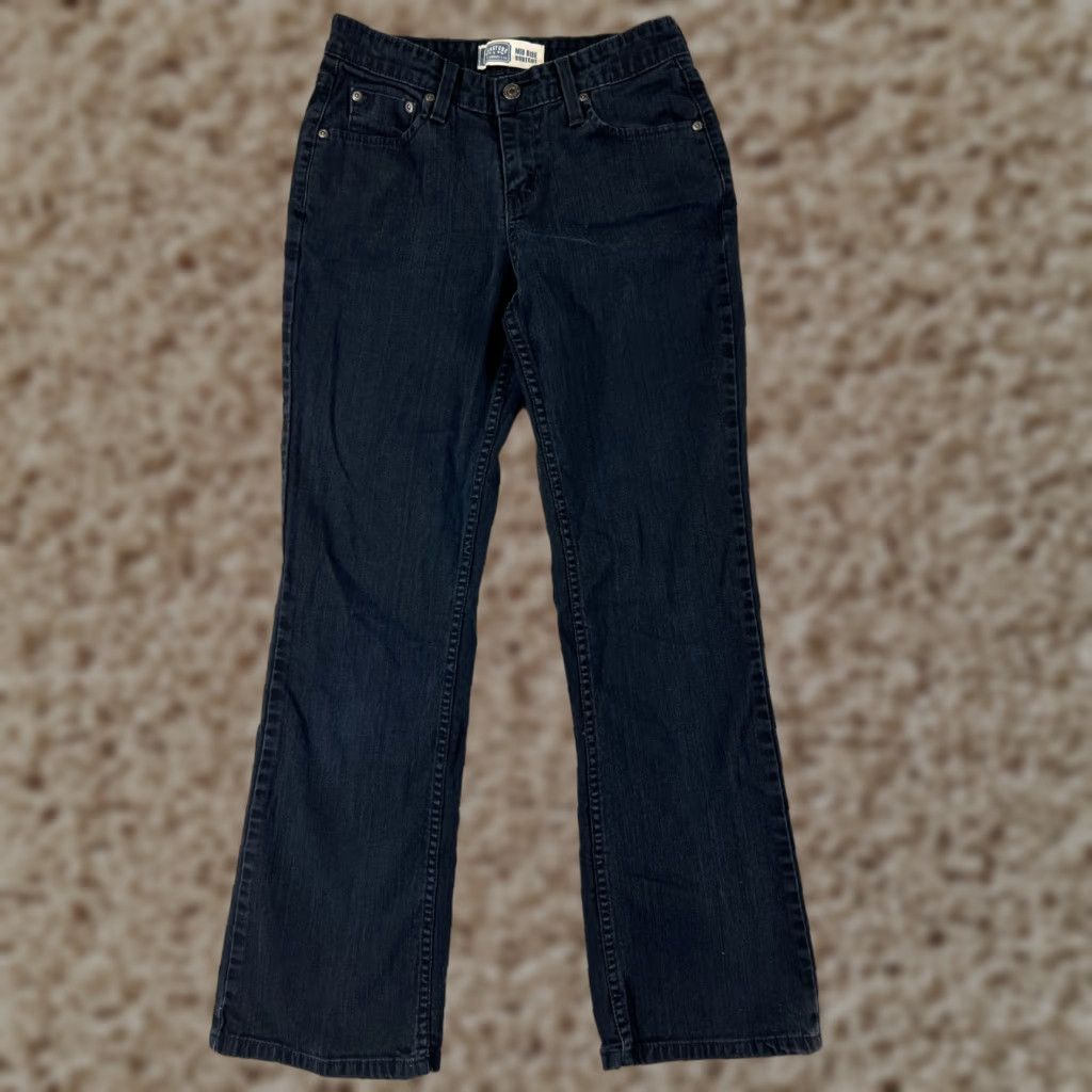 Levi's Levis Jeans Womens 4 Black Denim Boot Cut Mid Rise Cotton Blend 26x28 Size 27" / US 4 / IT 40 - 1 Thumbnail