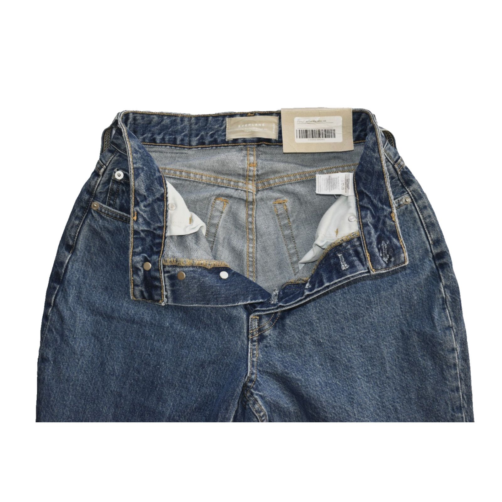 Everlane NWT EVERLANE Org Cotton Curvy 90s Cheeky Straight Jeans 26R Size 26" / US 2 / IT 38 - 4 Thumbnail