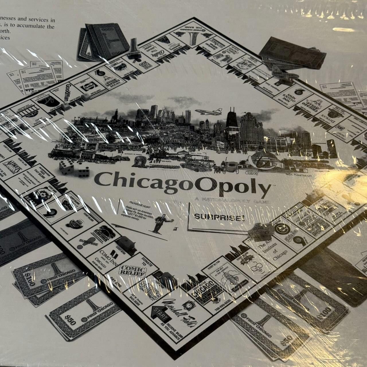 Alec Monopoly ChicagoOpoly Board Game A Nationalopoly Game SEALED New Size ONE SIZE - 8 Thumbnail