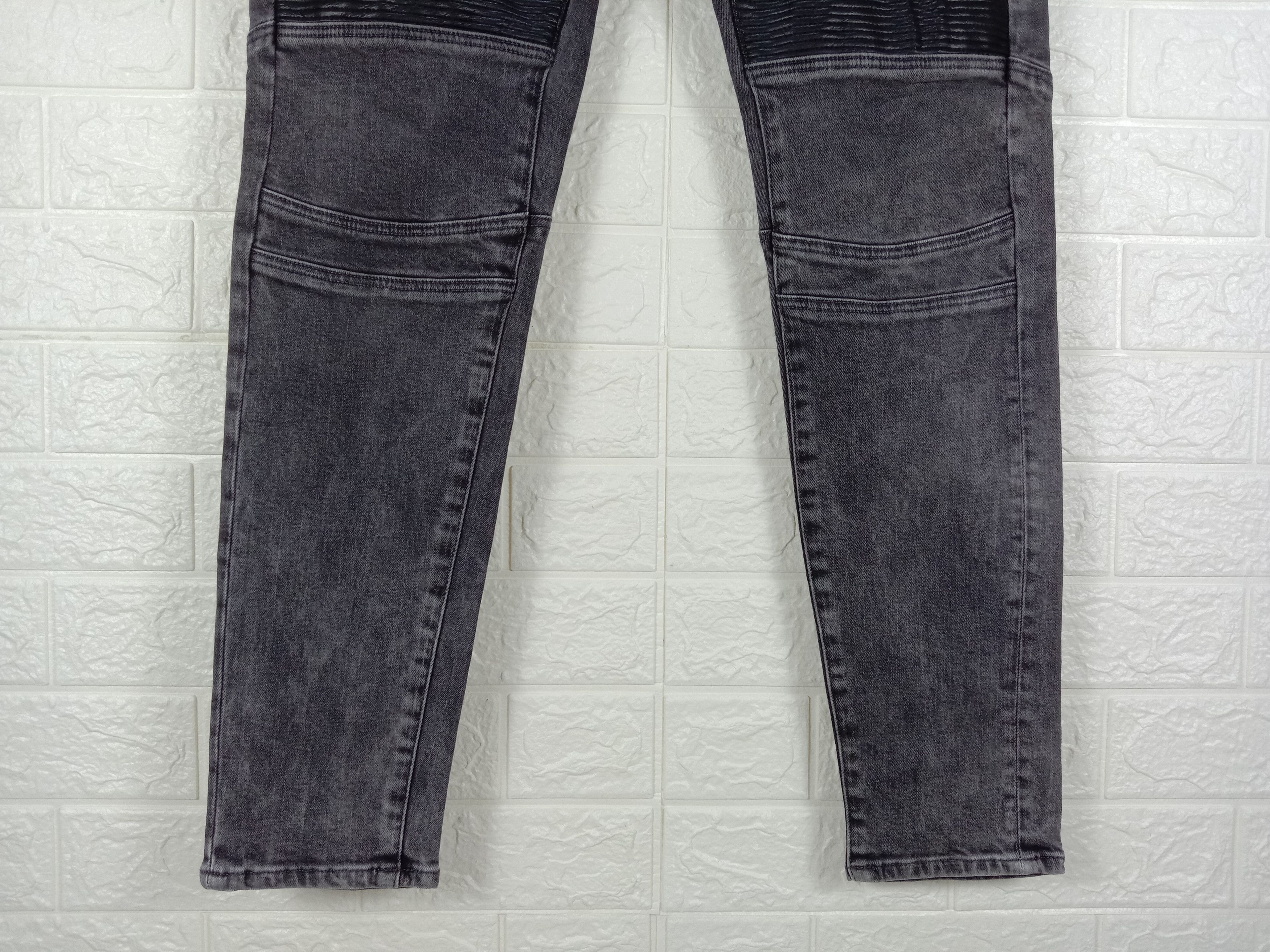 Zara Zara Skinny Biker Jeans Double Knee Denim Size US 34 / EU 50 - 4 Thumbnail