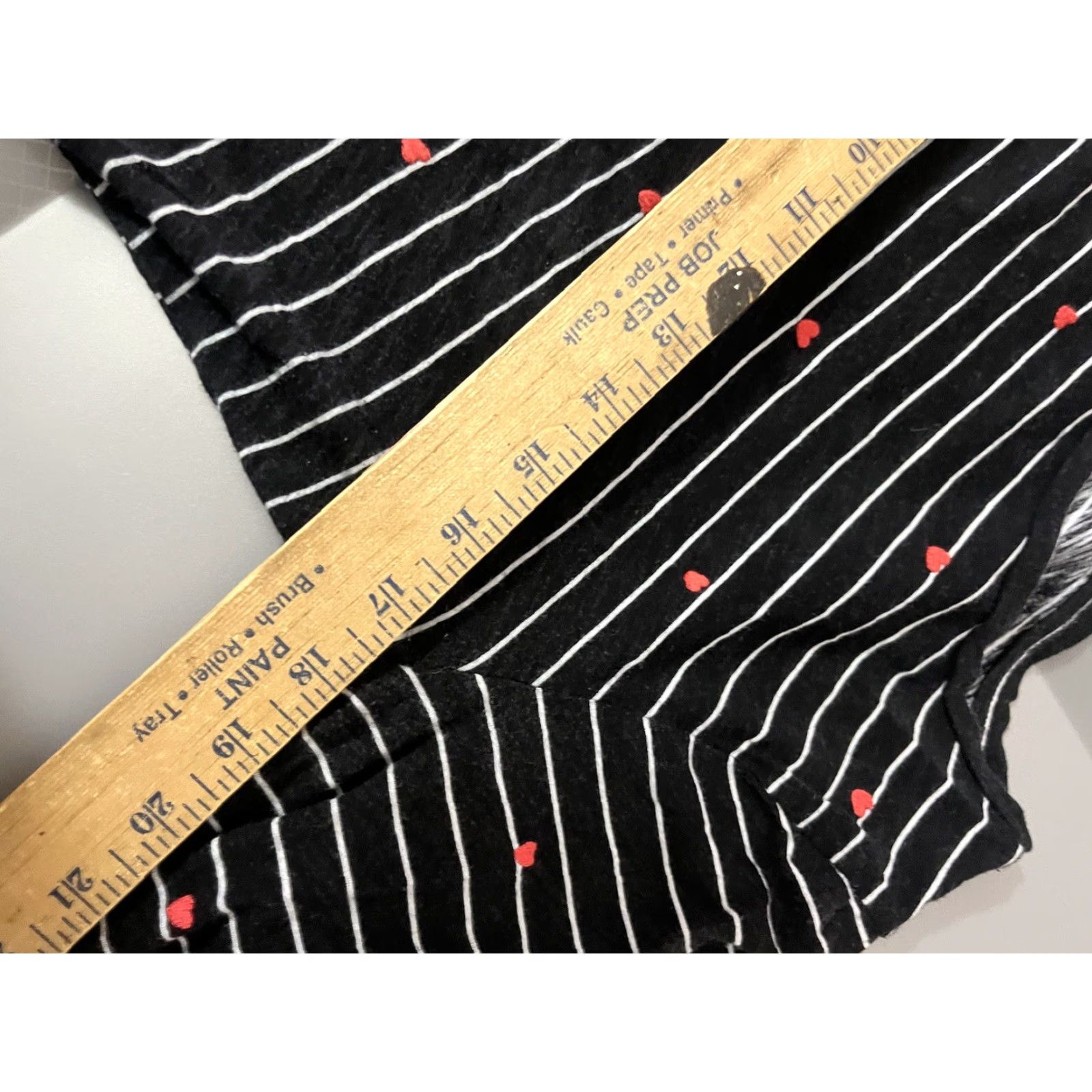 Loft VINTAGE Loft Women’s Long Sleeve Striped Pullover Blouse Size M Black Hearts Size M / US 6-8 / IT 42-44 - 5 Thumbnail
