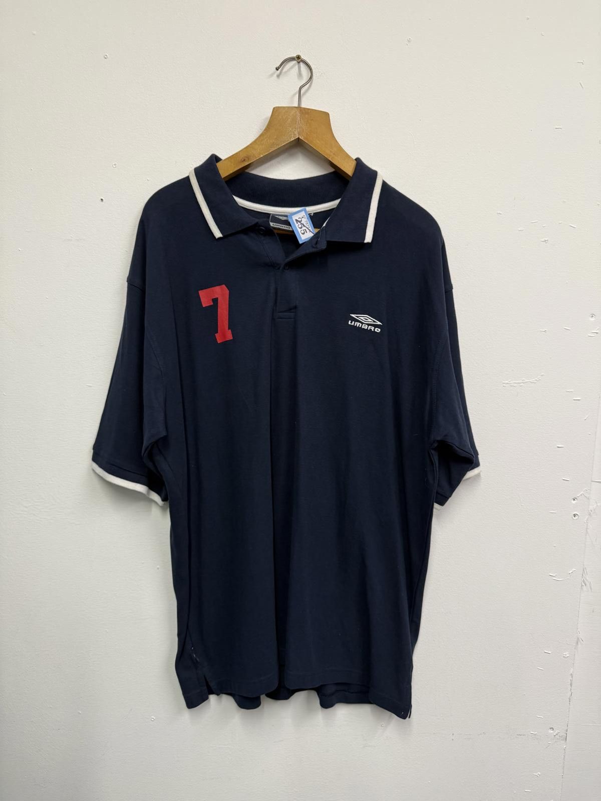 Umbro Umbro Navy Blue Polo Shirt with Number 7 Detail XXL Size US XXL / EU 58 / 5 - 1 Thumbnail