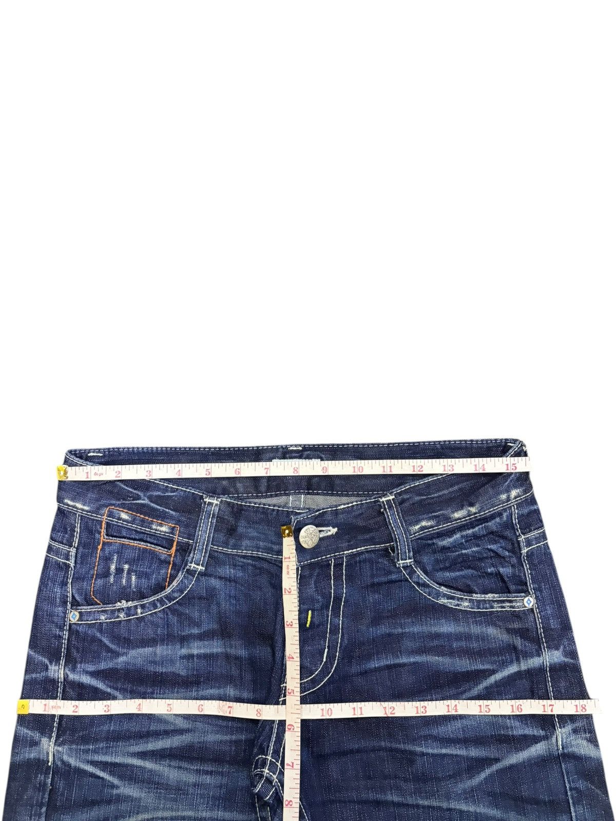 Hysteric Glamour Vintage Japanese Brand Distress Low Rise Flare Jeans Size 31" - 6 Thumbnail