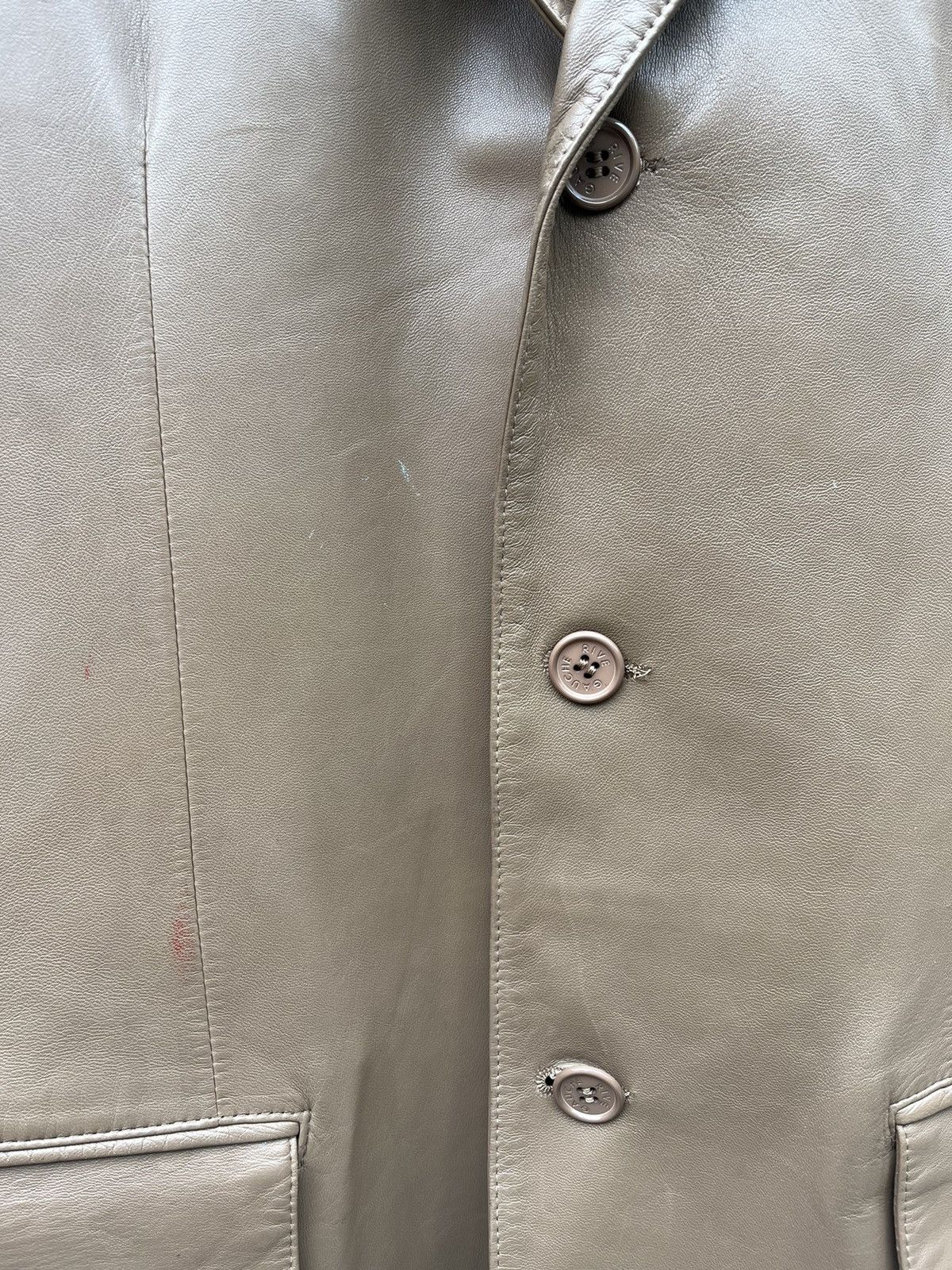 Hedi Slimane YSL Rive Gauche Hedi Slimane Leather Blazer Size US M / EU 48-50 / 2 - 5 Thumbnail