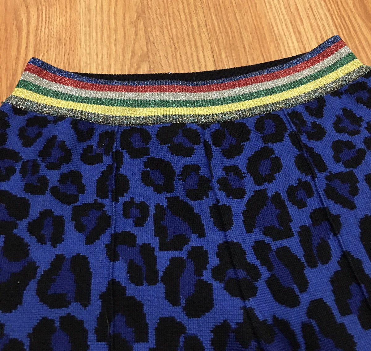 Alanui ALANUI Virgin Wool Blue Leopard Print Pants Sz XS Size 25" / US 0 / IT 36 - 11 Thumbnail