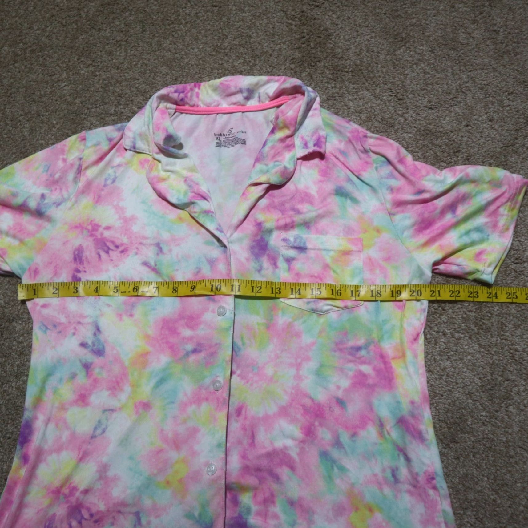 Vintage Bobbie Brooks Pink Tie Dye Shirt Pajamas Sleep Wear Adult Women's Size XL Size XL / US 12-14 / IT 48-50 - 4 Thumbnail