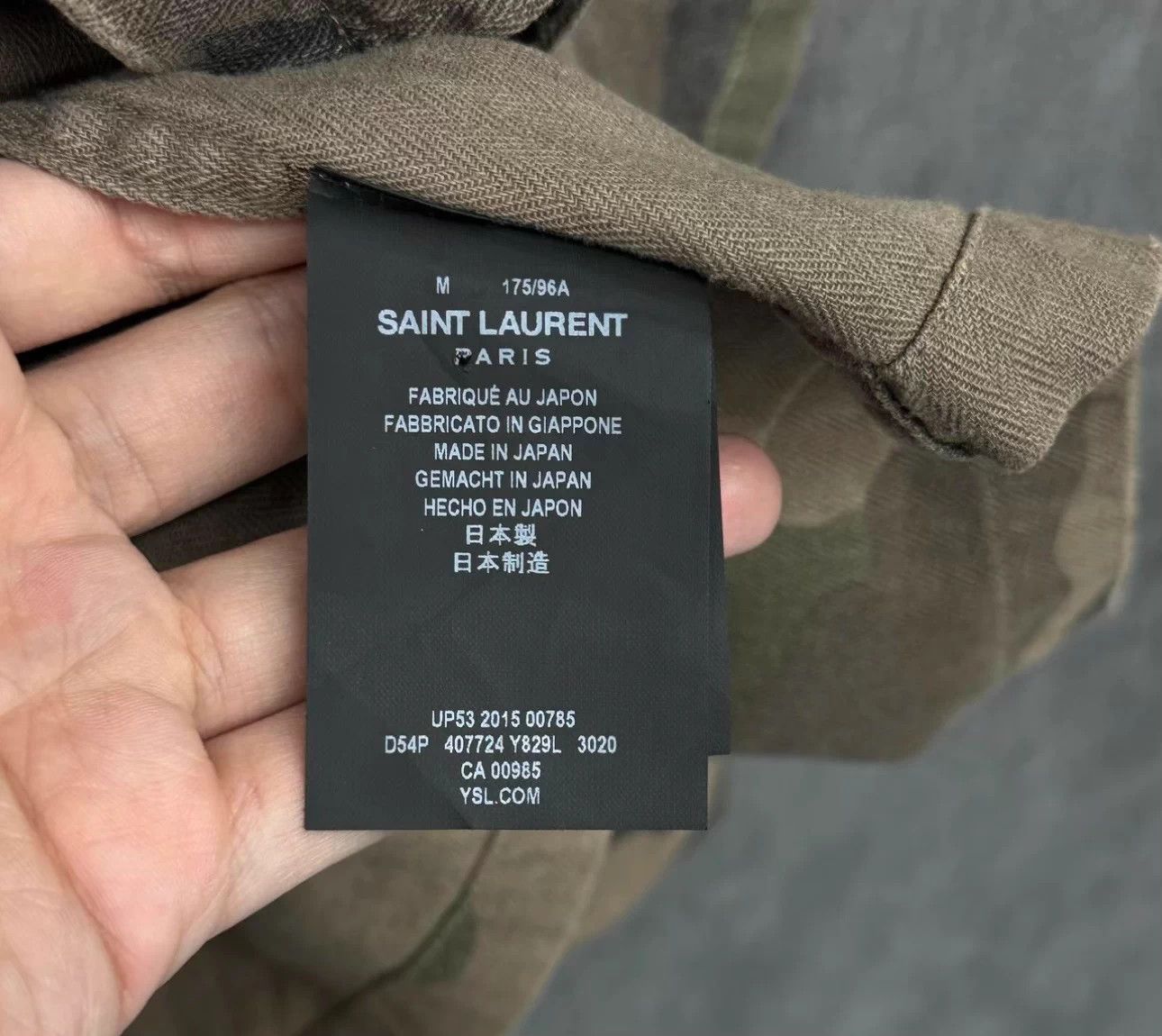 Saint Laurent Paris 99% New YSL/Saint Laurent Camouflage Jacket/SK150/M Size US M / EU 48-50 / 2 - 4 Thumbnail