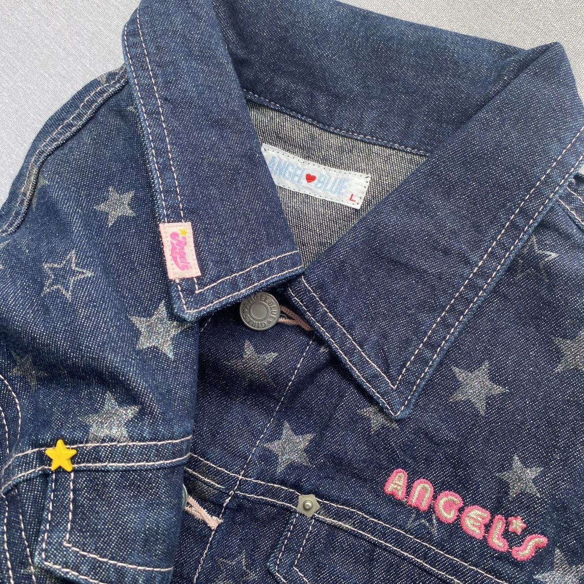 Angel Blue × Japanese Brand 1990s Angel Blue - Full Star Trucker Jacket Size US L / EU 52-54 / 3 - 5 Thumbnail