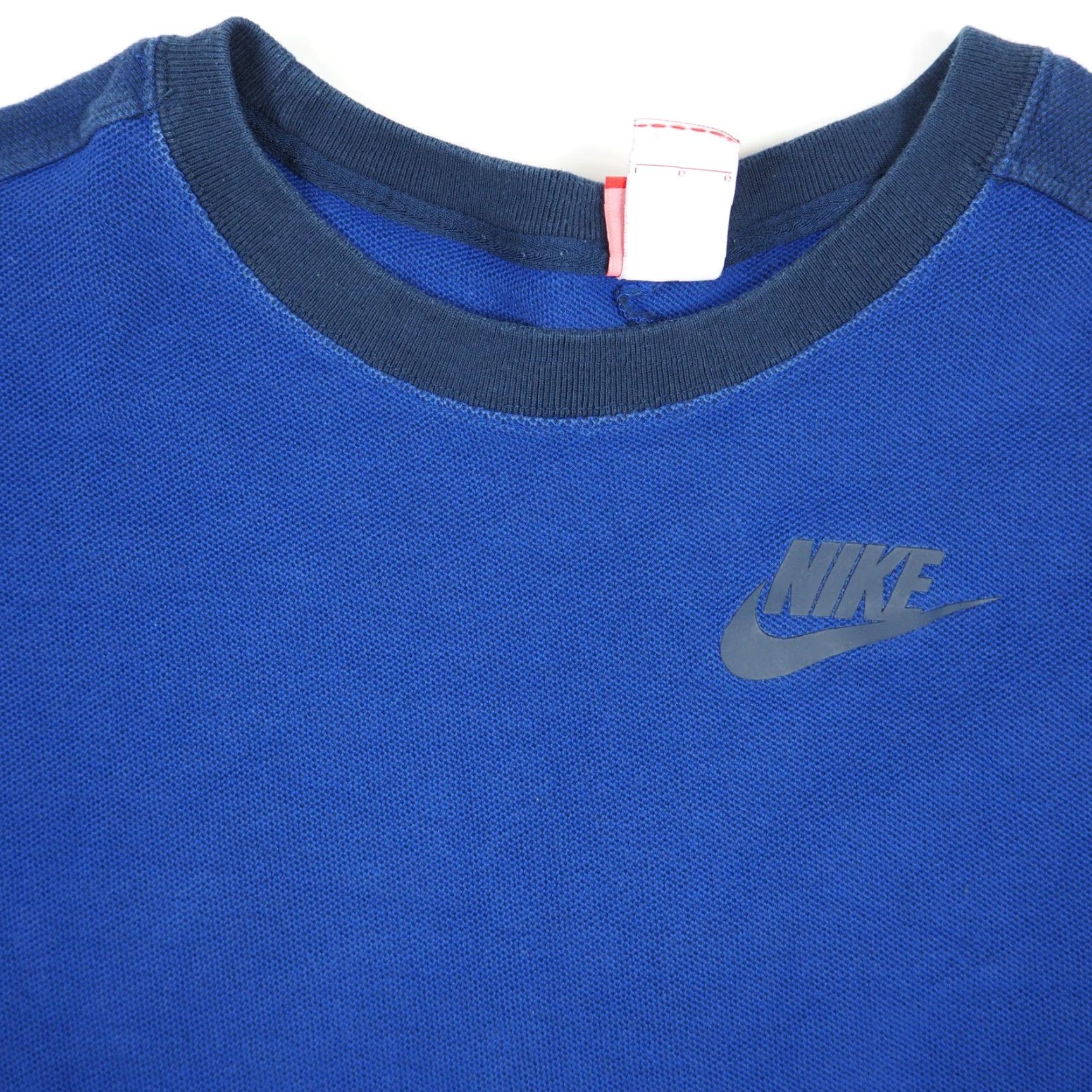Nike VINTAGE Nike Blue Knit T-Shirt Adult Large Crew Neck Short Sleeve Regular Fit Mens/Unisex Size US L / EU 52-54 / 3 - 3 Thumbnail