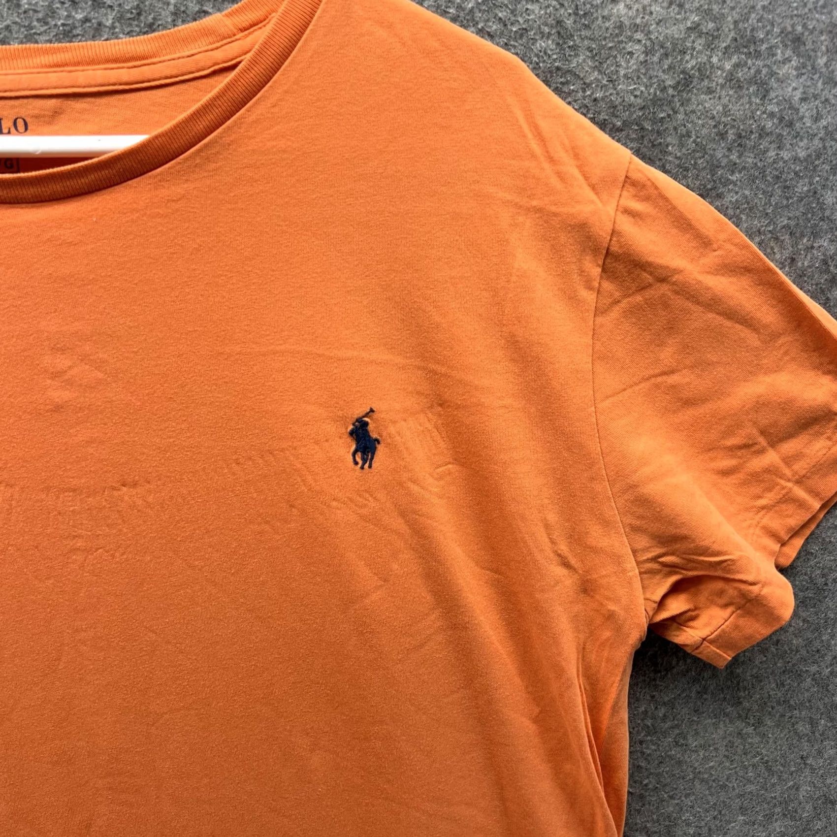 Polo Ralph Lauren Polo Ralph Lauren Shirt Mens Large Orange Crewneck Cotton Pony Logo Tee Size US L / EU 52-54 / 3 - 3 Thumbnail