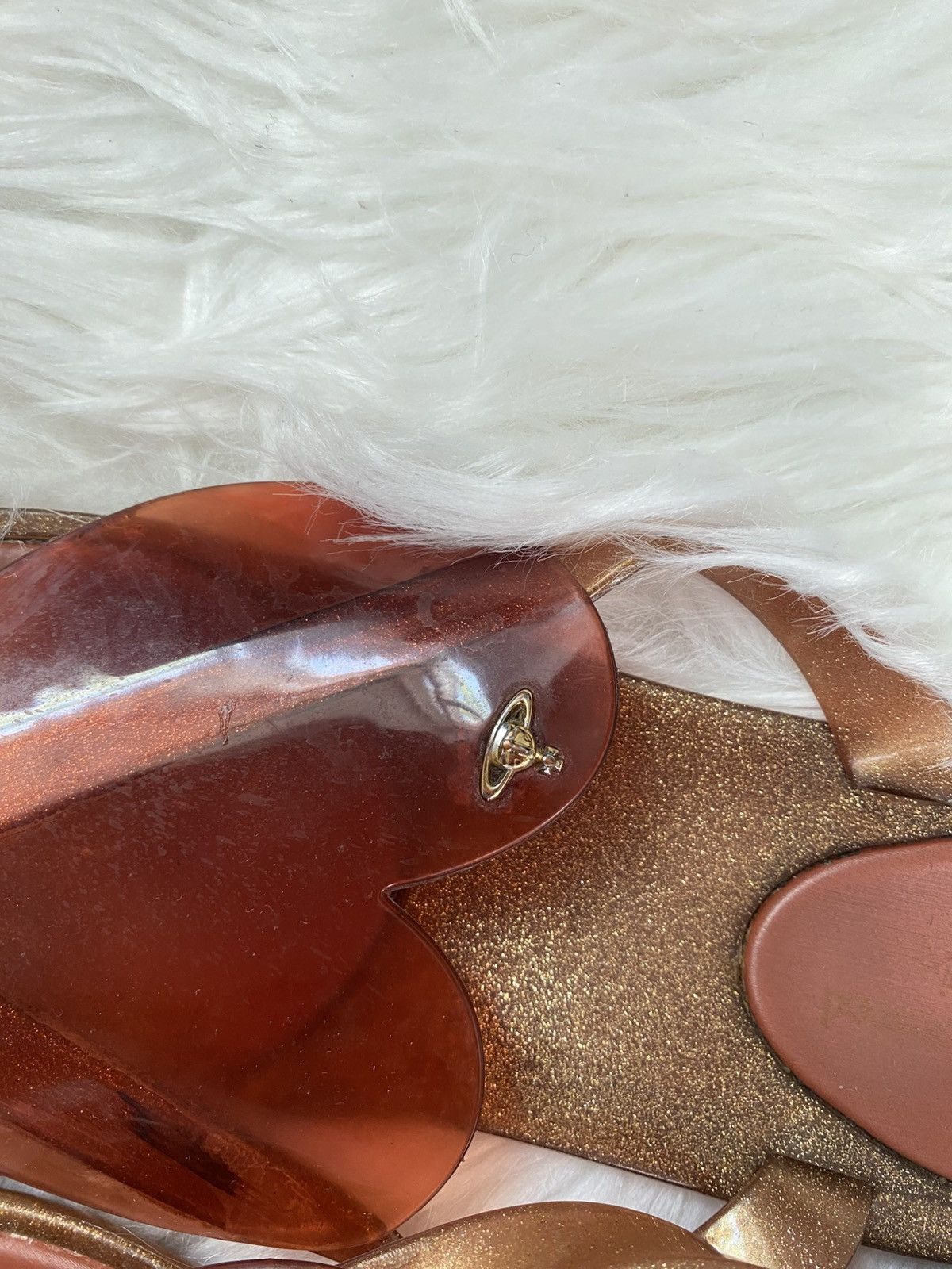 Vivienne Westwood Vivienne Westwood shimmery summer heart shaped sandals Size US 7 / IT 37 - 6 Thumbnail