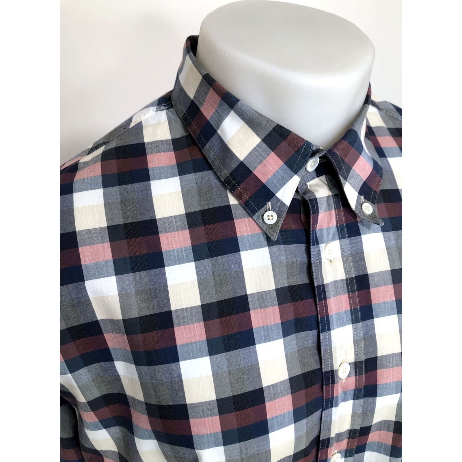 Billy Reid BILLY REID - Plaid Checked Mens XL Standard Cut Shirt Shirt Mens XL Plaid Multicolor Button-Up Long Sleeve Standard Cut Contacts C5 Size US XL / EU 56 / 4 - 3 Thumbnail