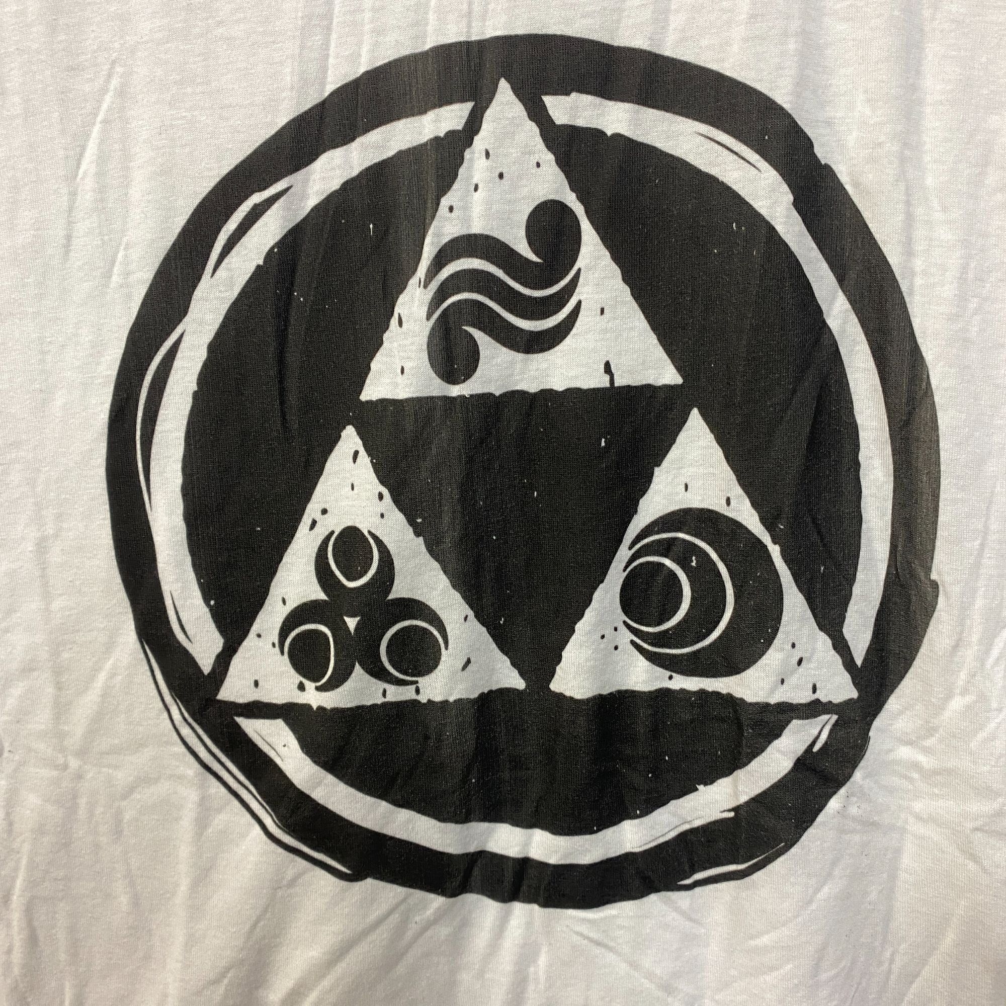 Nintendo The Legend of Zelda Triforce Elements Logo T-Shirt 2XL Size US XXL / EU 58 / 5 - 2 Thumbnail