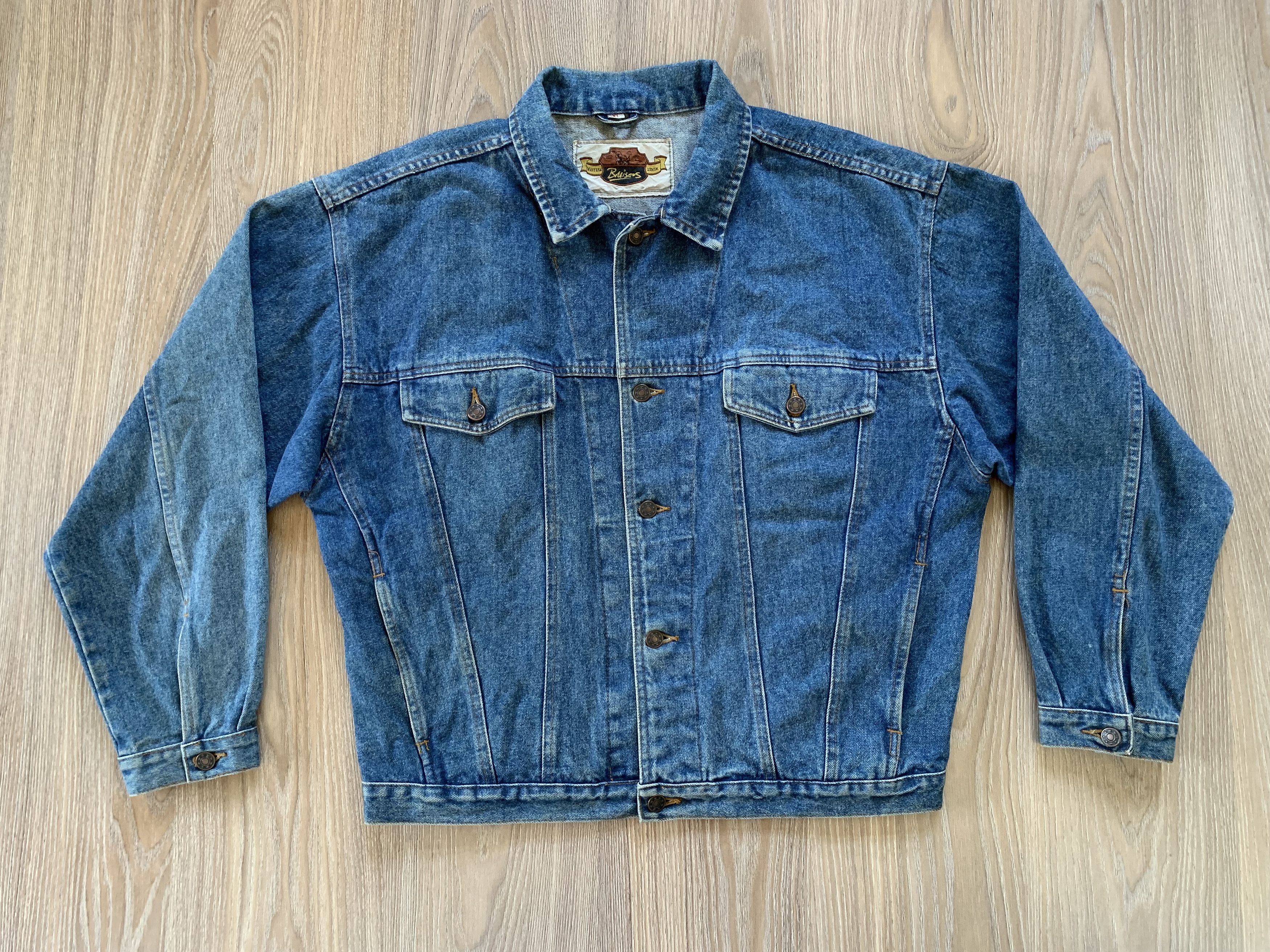 Vintage Vintage Buisers Western Denim Jacket 80s Size US XL / EU 56 / 4 - 2 Thumbnail