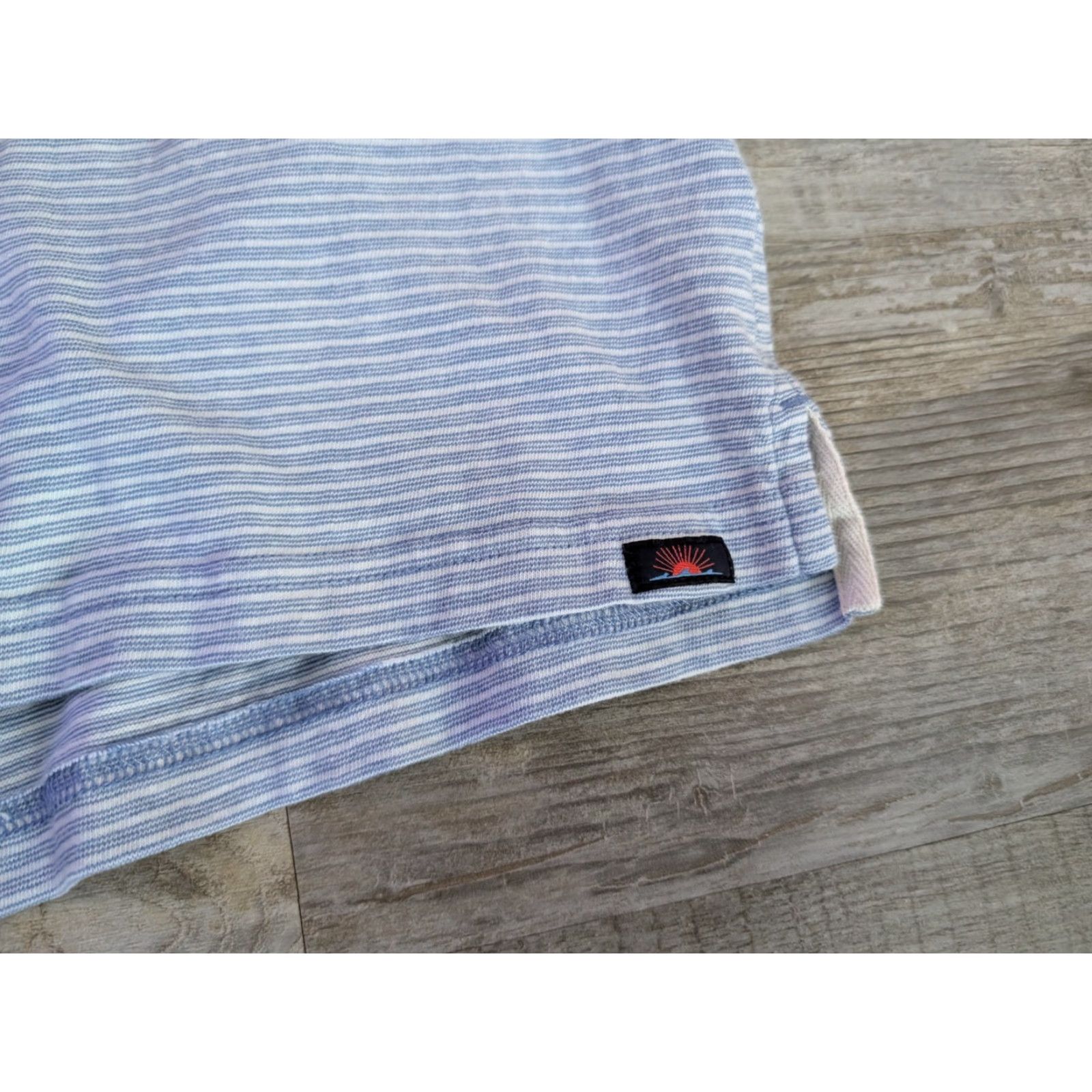Faherty Faherty Polo Shirt Mens L Blue Striped Short Sleeve Casual Golf Size US L / EU 52-54 / 3 - 2 Thumbnail